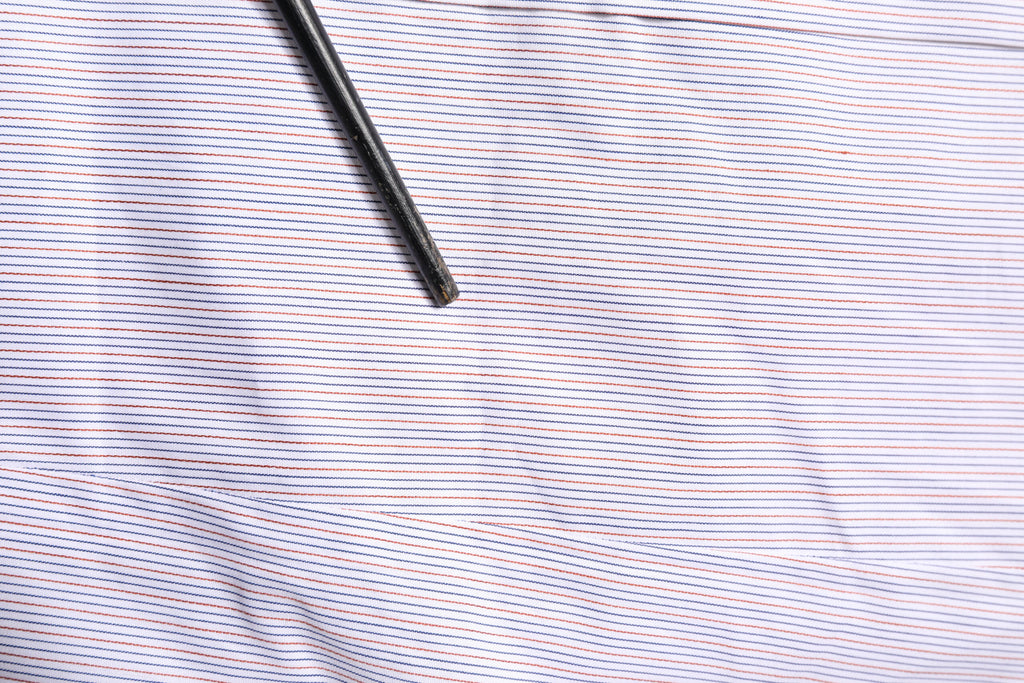 White Striped Cotton GOLD Long Sleeves Shirt