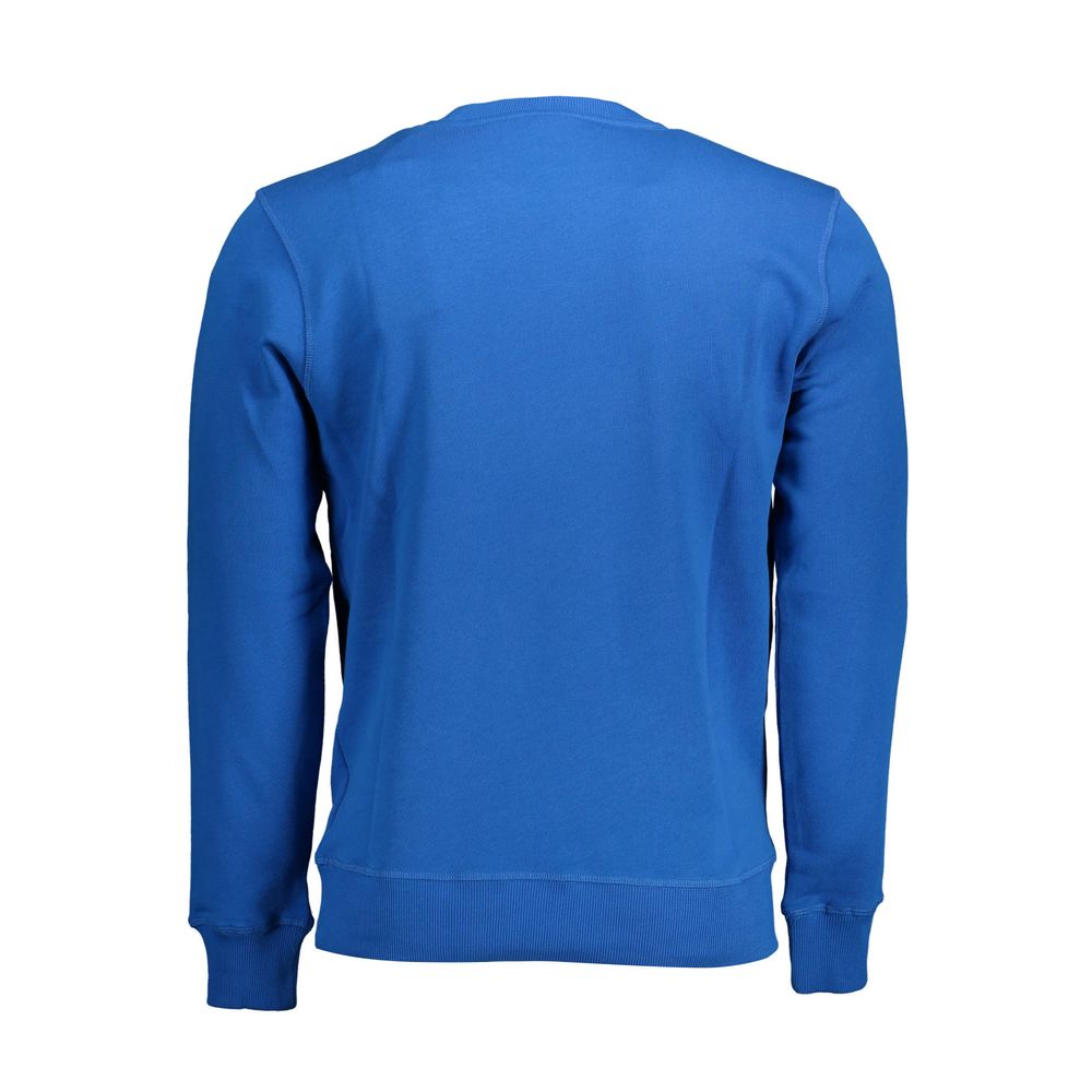 Blue Cotton Men's Sweatshirt