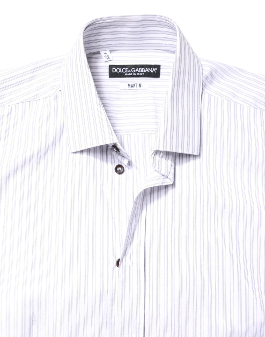 White Striped Cotton MARTINI Men Dress Shirt