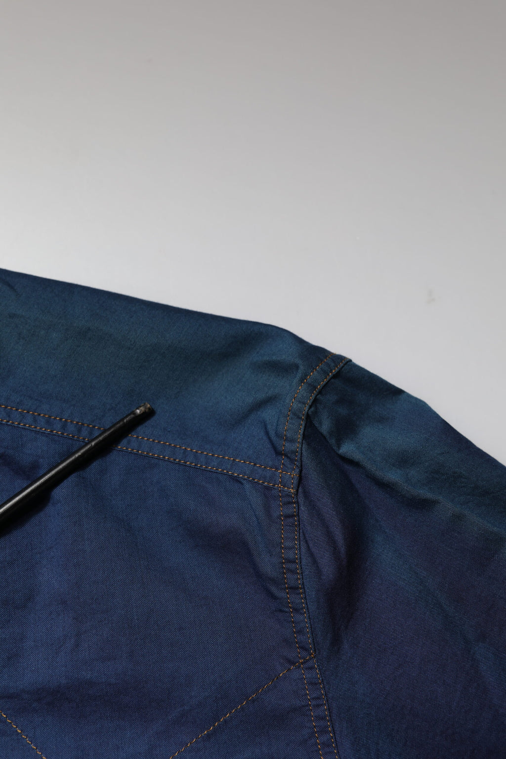 Blue Cotton GOLD Long Sleeves Casual Shirt