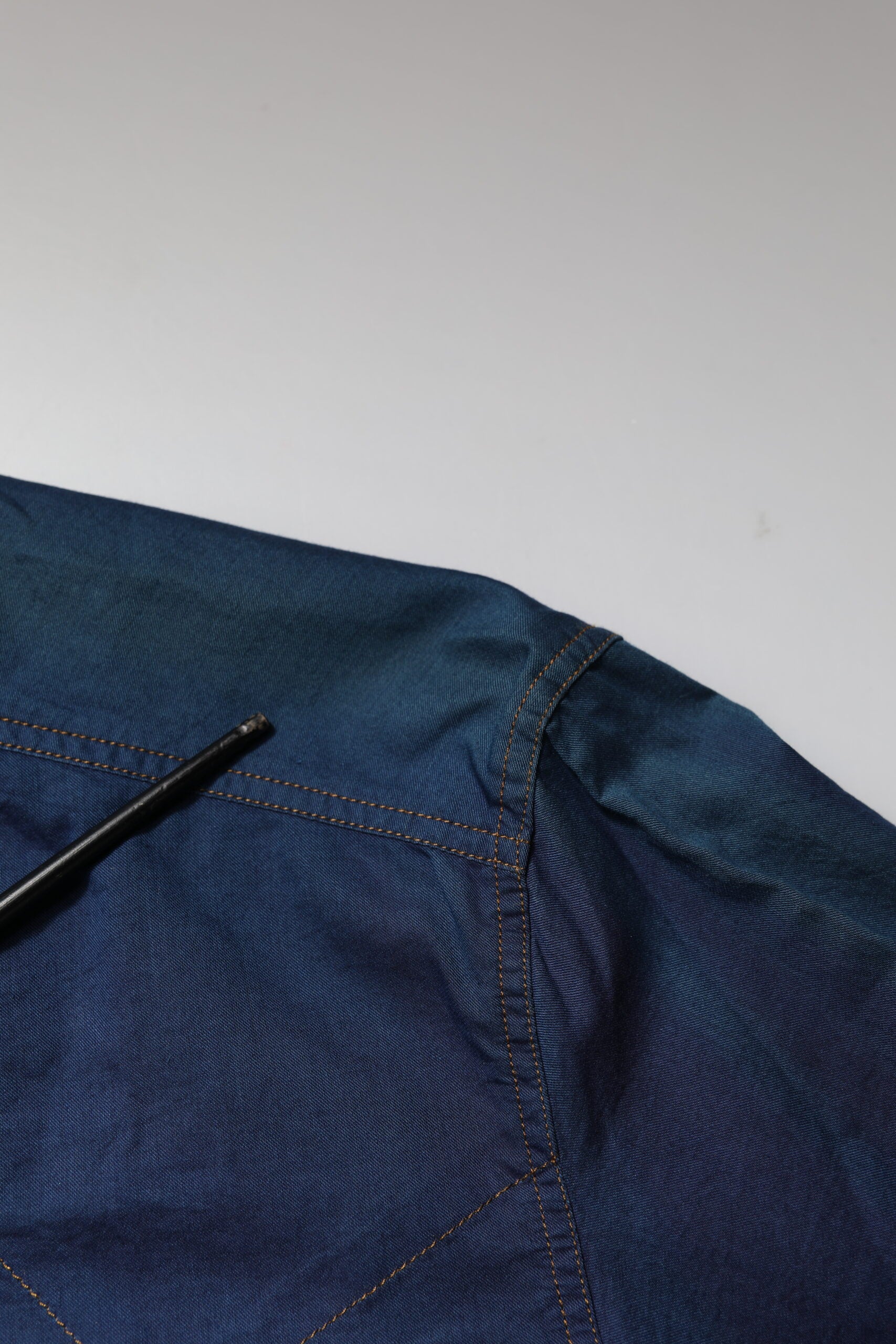 Blue Cotton GOLD Long Sleeves Casual Shirt