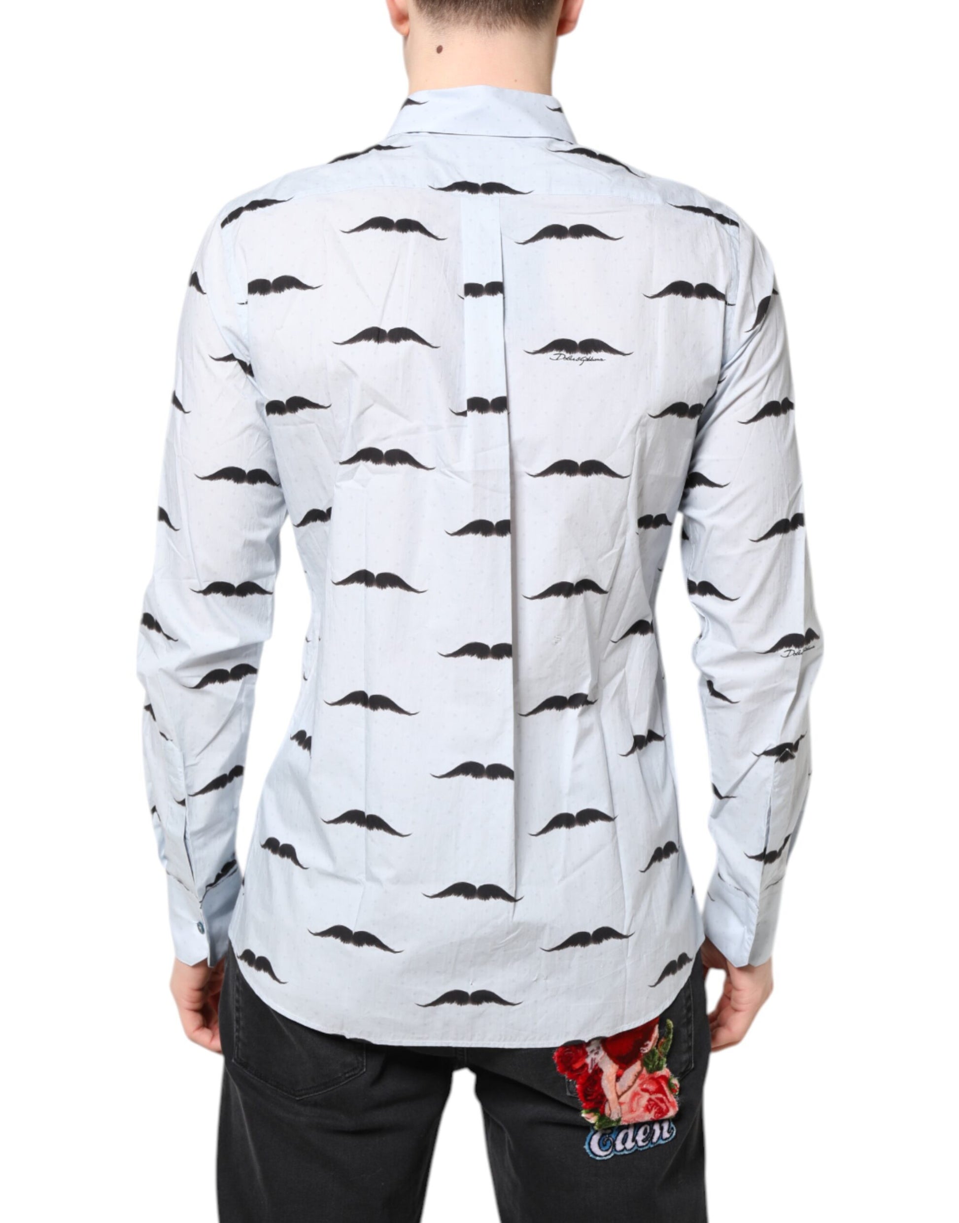 Light Blue Cotton MARTINI Formal Dress Shirt