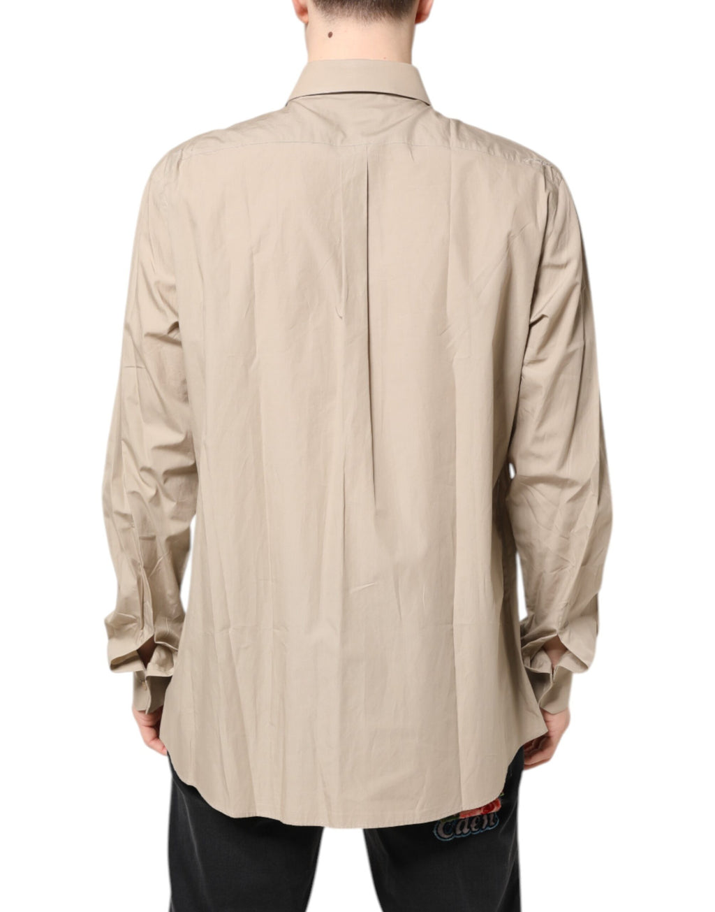 Beige Pin Up Print MARTINI Men Casual Shirt