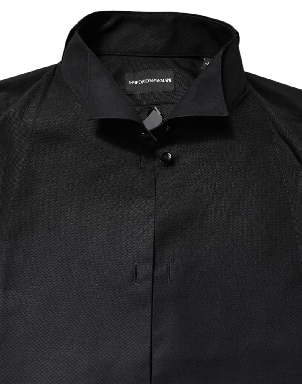 Black Cotton Long Sleeves Formal Dress Shirt