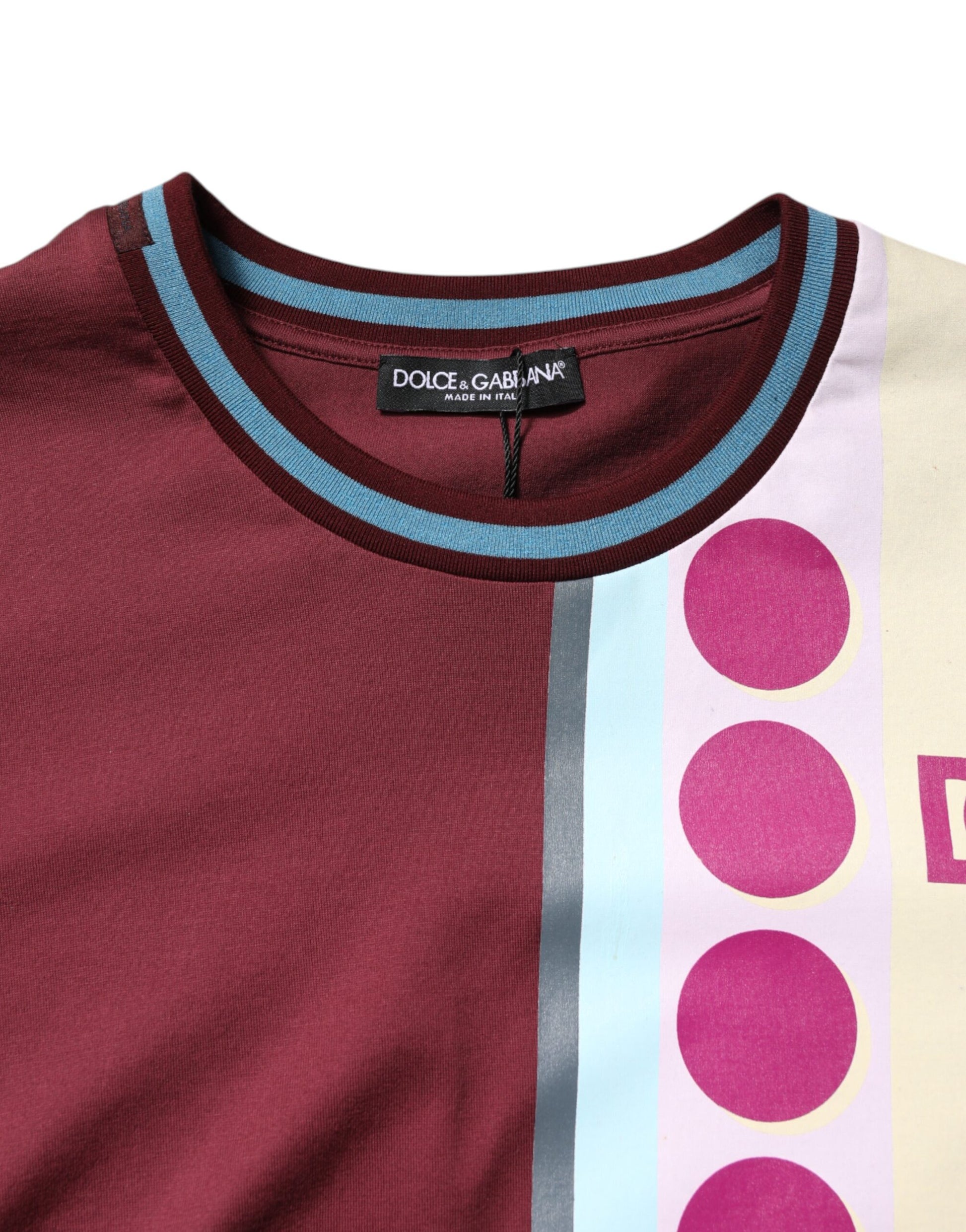 Multicolor Printed Logo Short Sleeve T-shirt