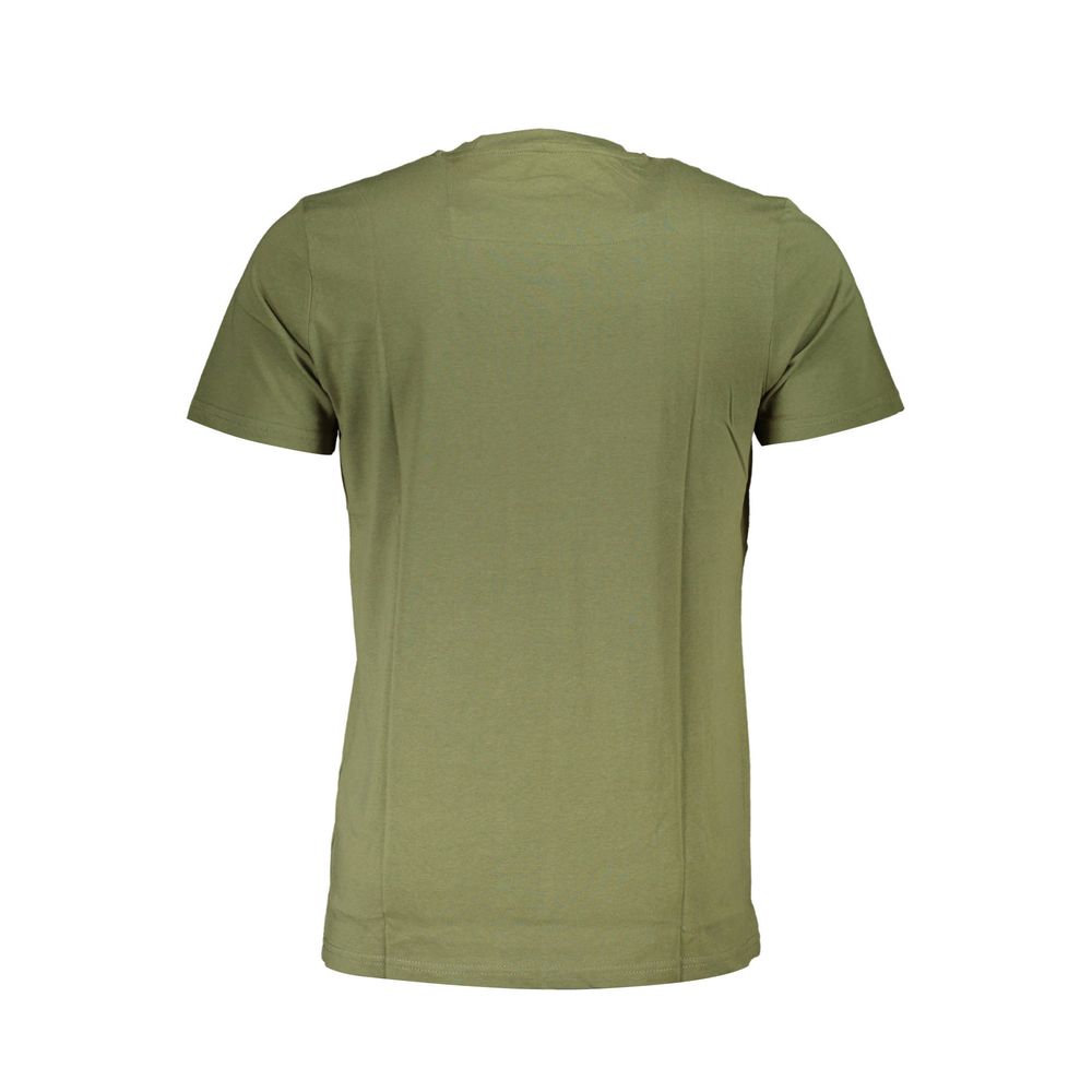 Green Cotton Men T-Shirt