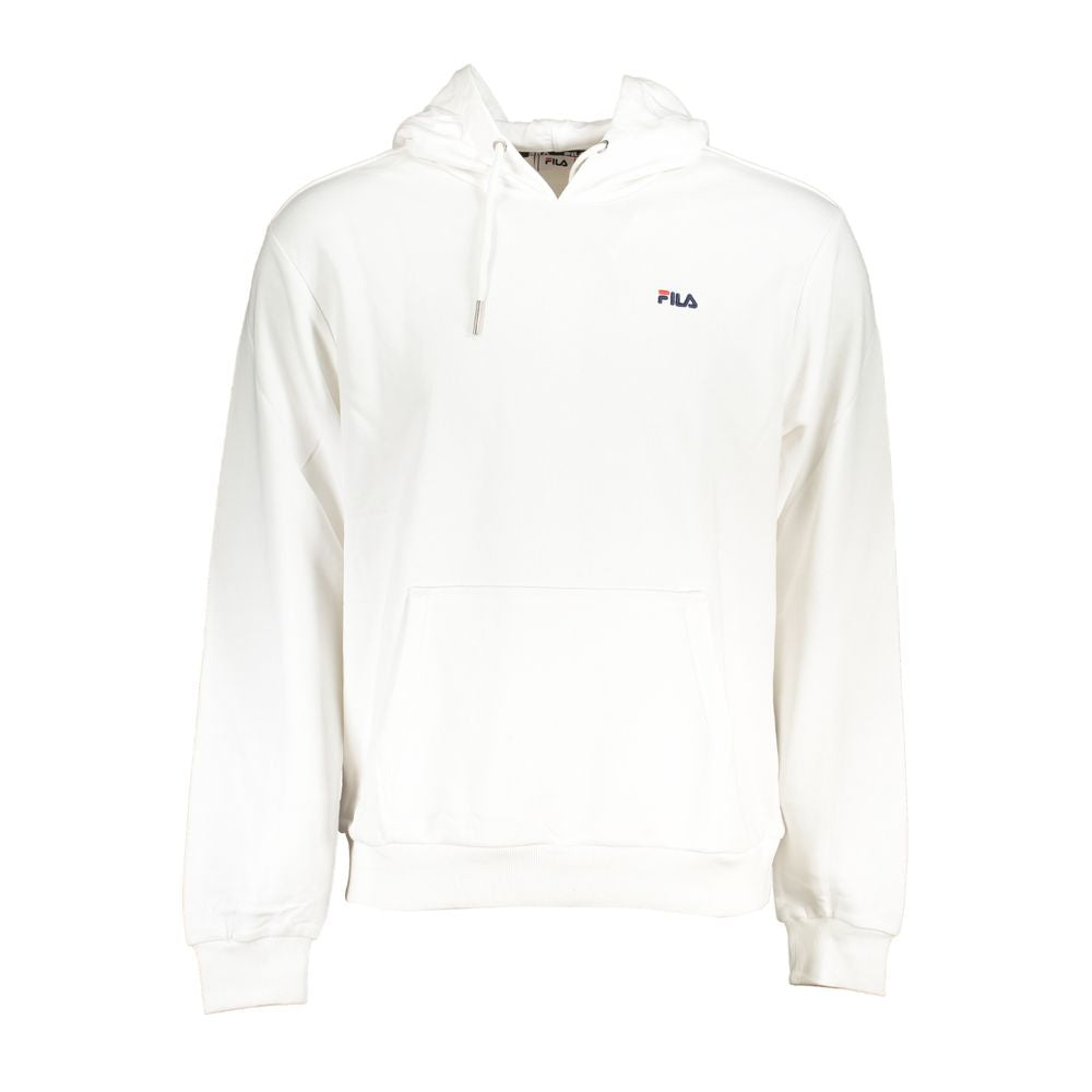 White Cotton Men's Hoodie