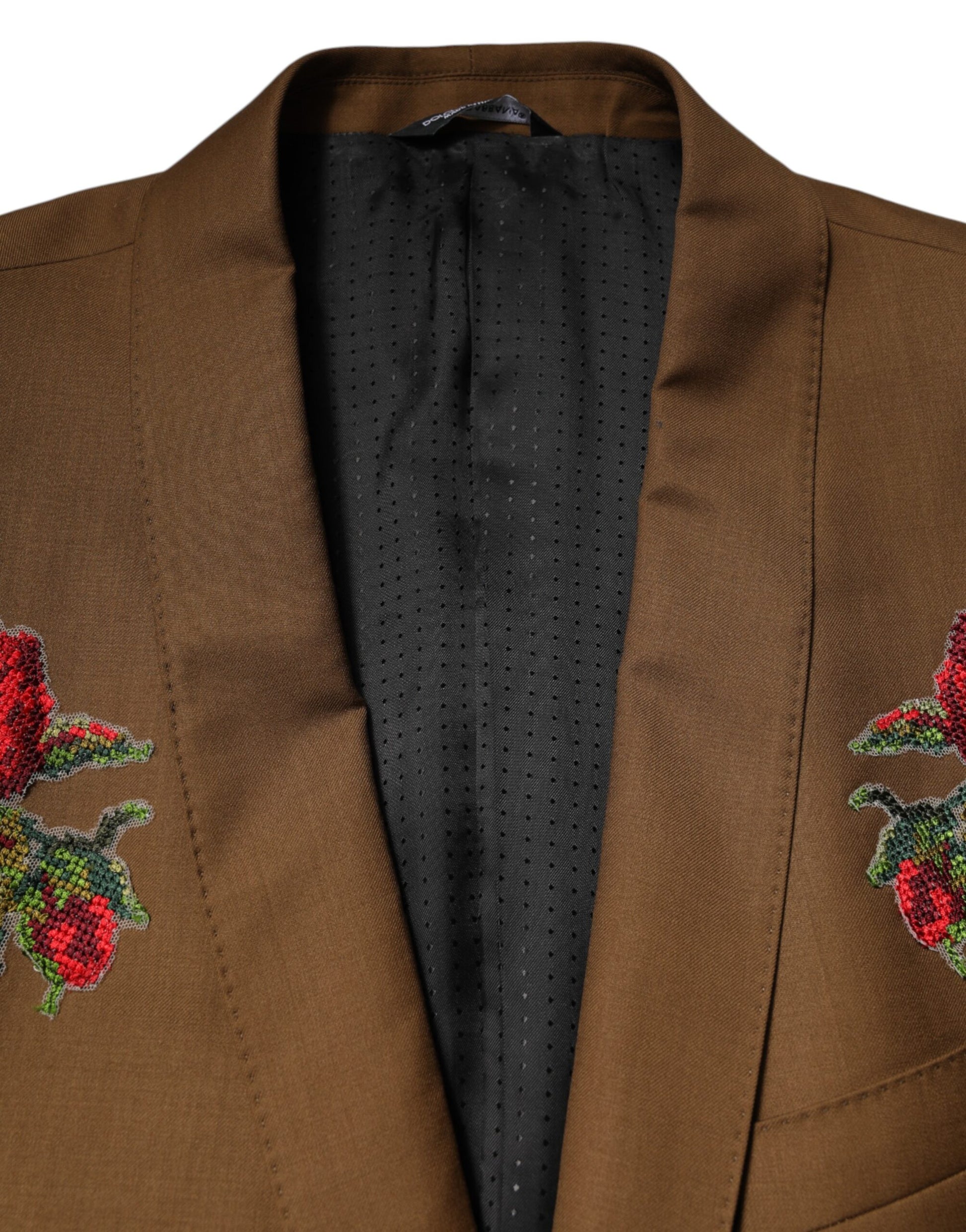 Brown MARTINI Single Breasted Coat Blazer