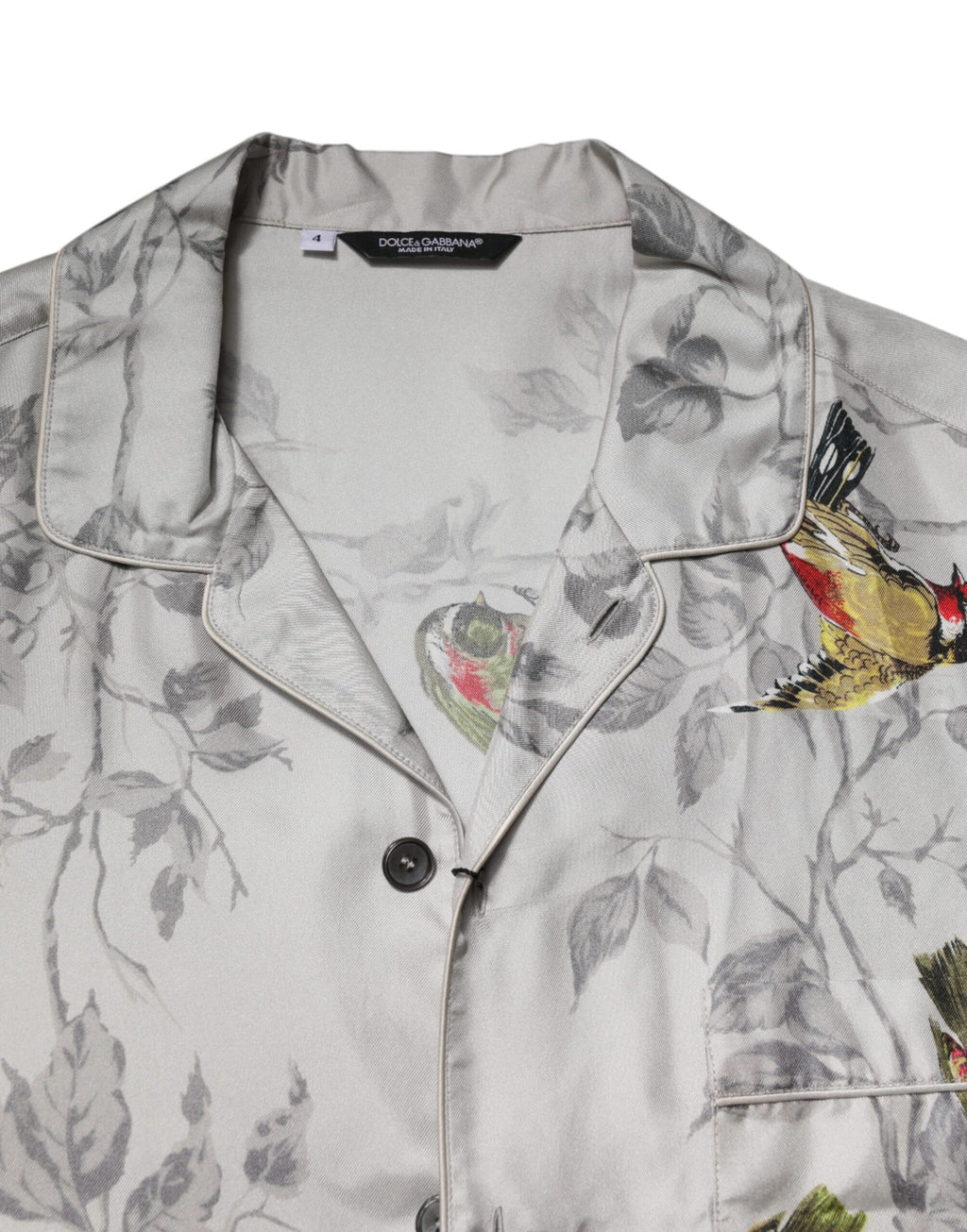 Multicolor Silk Printed Button Down Shirt