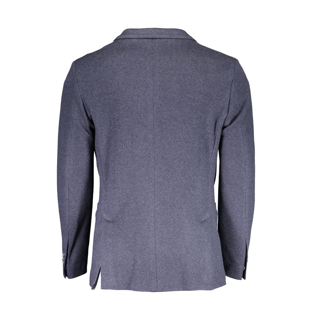 Blue Cotton Blazer Jacket