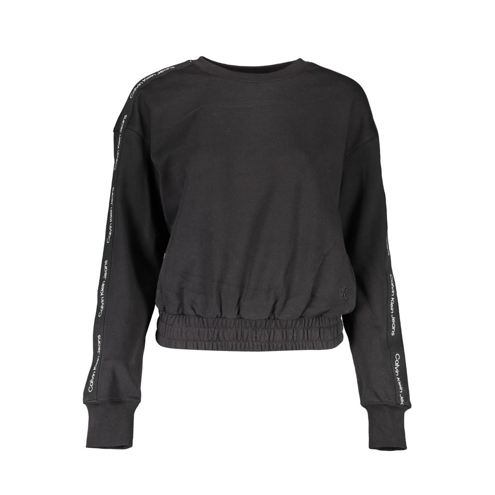 Black Cotton Women Sweater