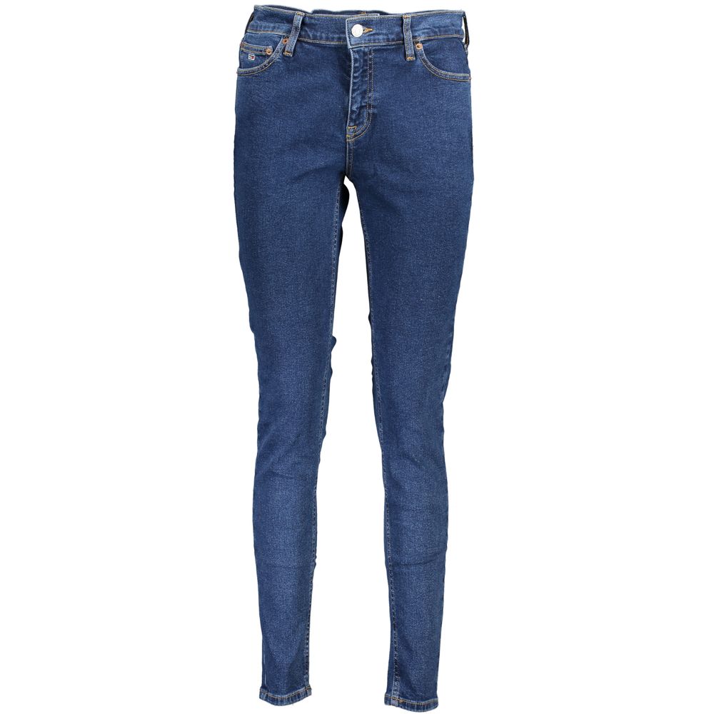 Blue Cotton Women Skinny Jean