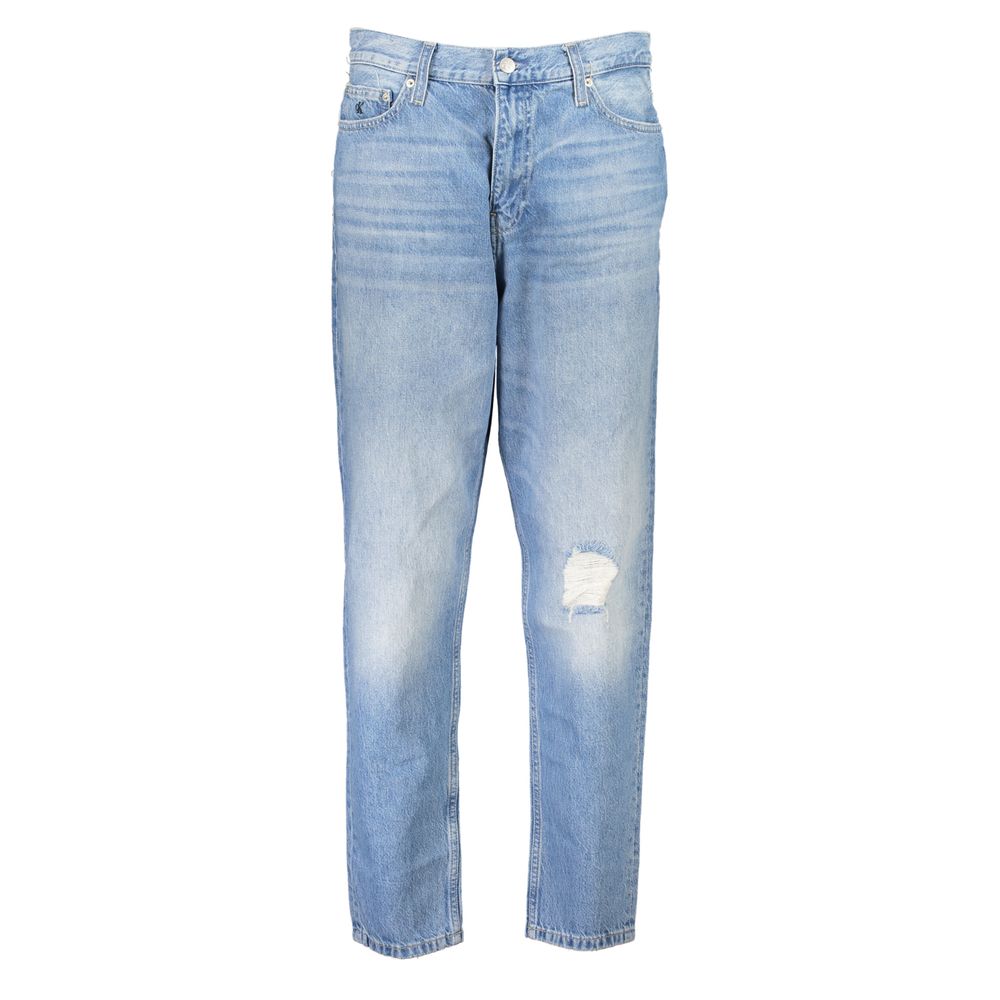 Blue Cotton Women Jeans