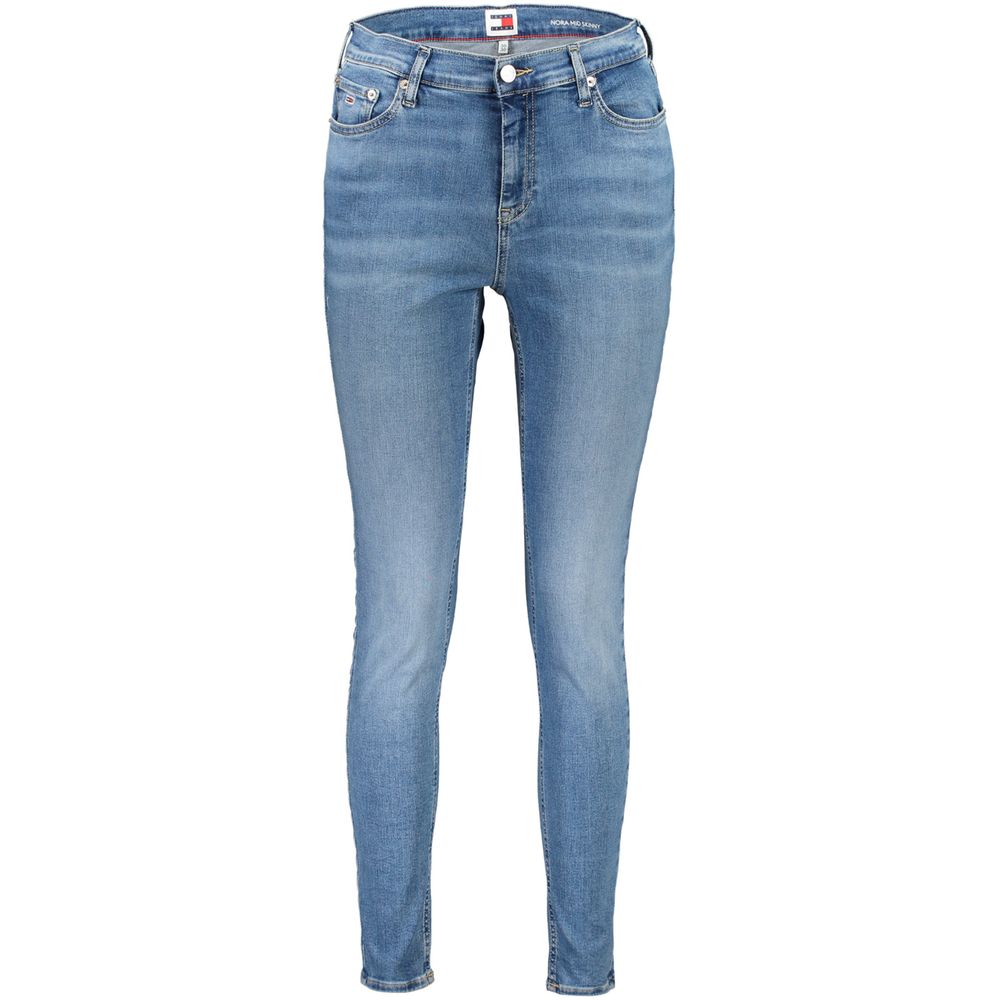 Blue Cotton Women Skinny Jean