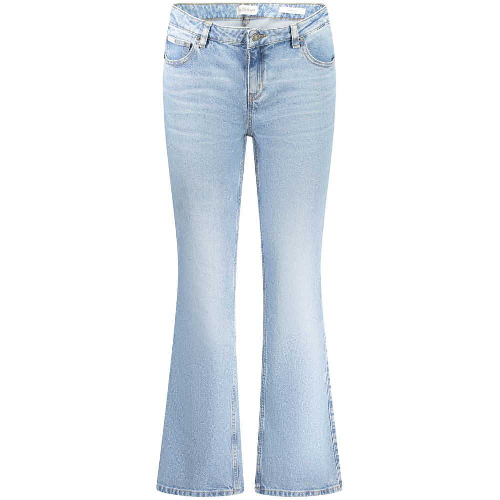 Blue Cotton Women Jeans