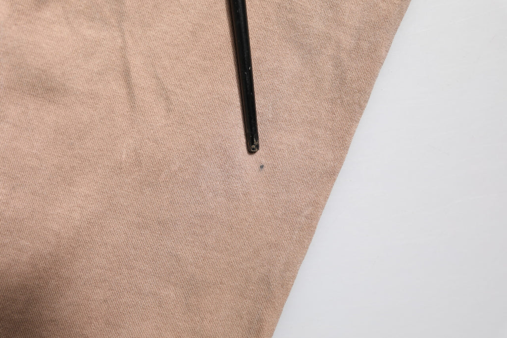 Beige Tie Dye Logo Print Cropped T-shirt