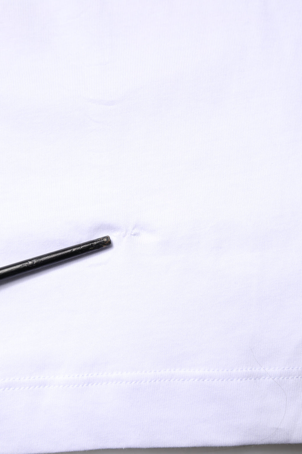 White Cotton DG Embroidery Crew Neck T-shirt