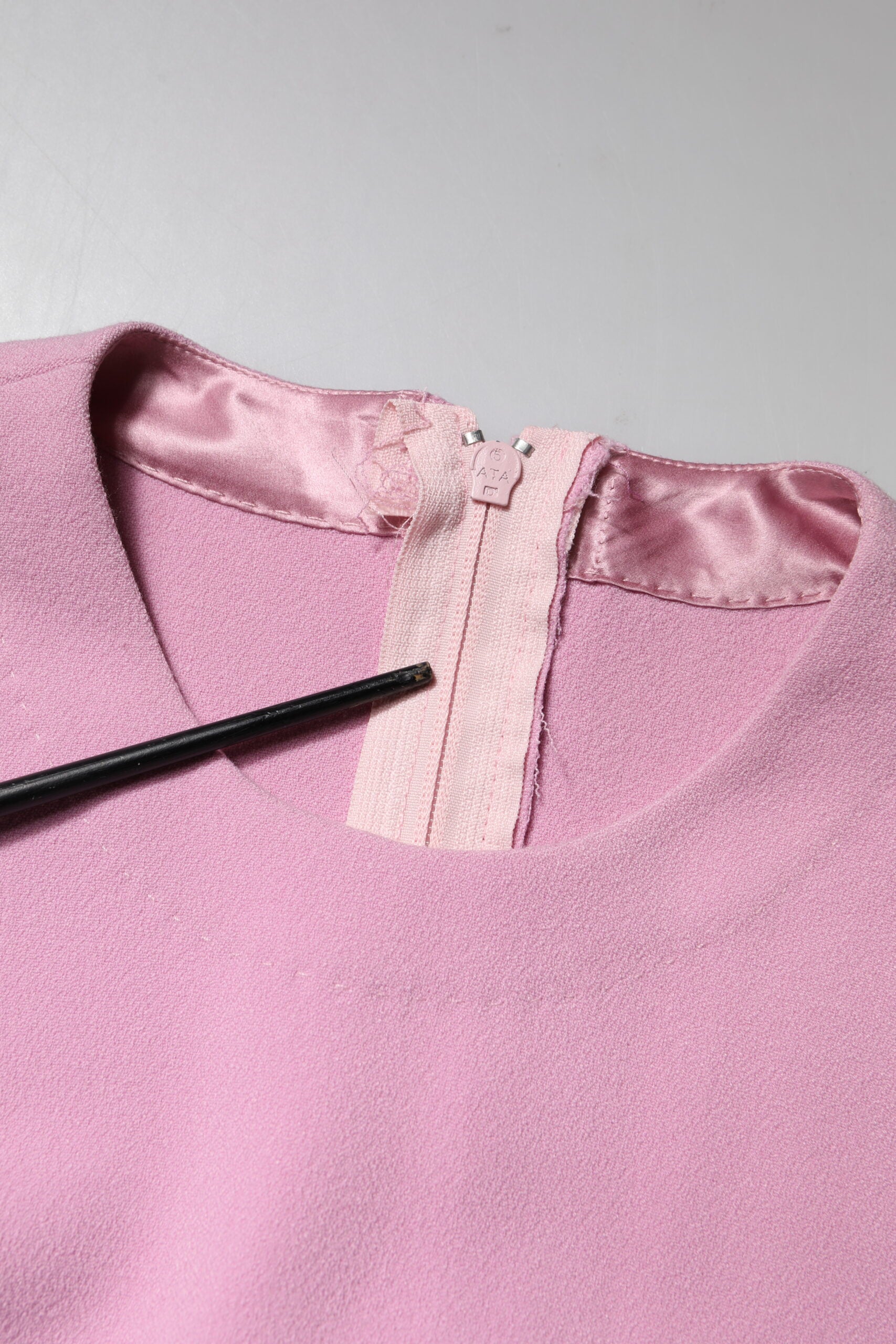 Pink Polyester Long Sleeves Sheath Mini Dress