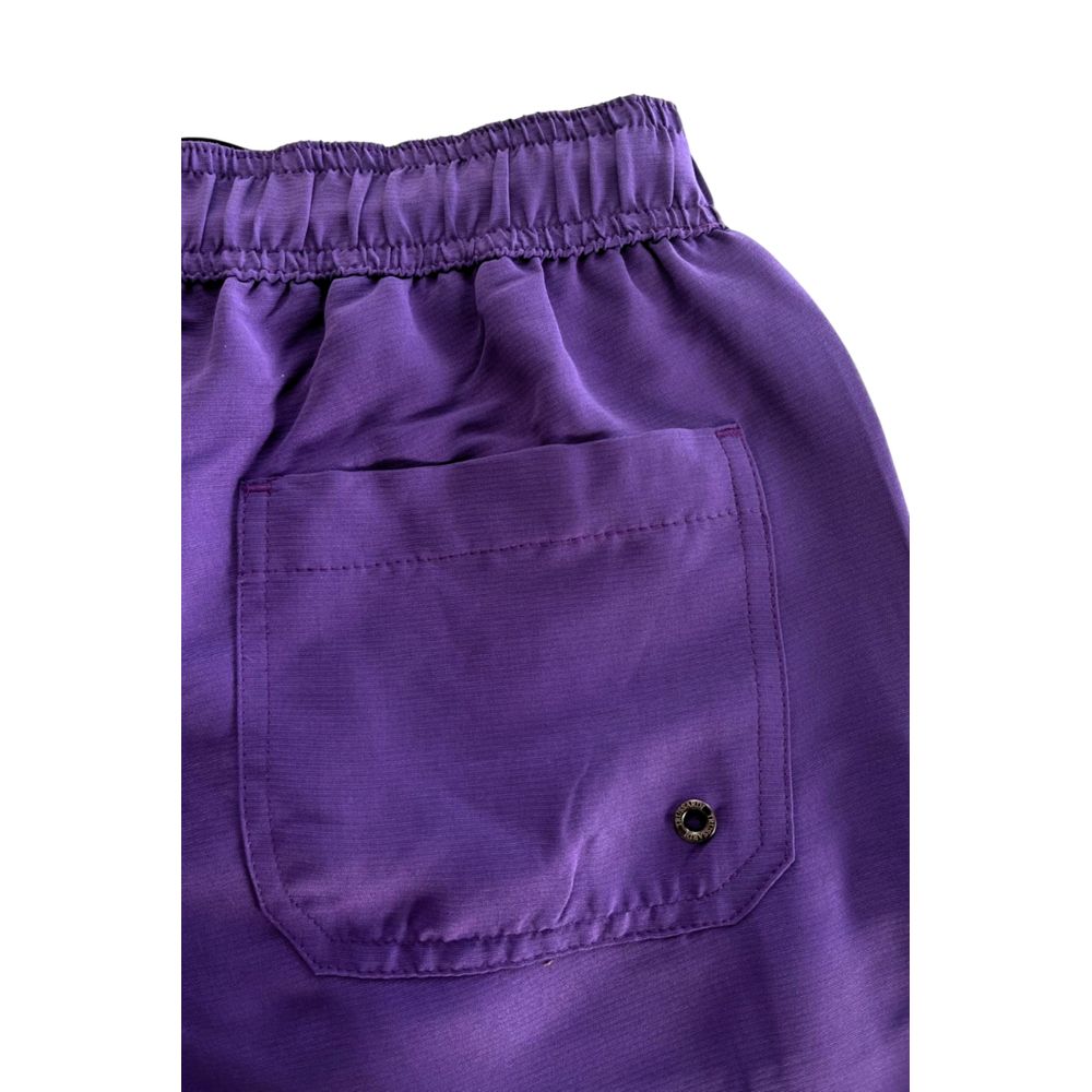 Purple Polyester Men's Swim Shorts