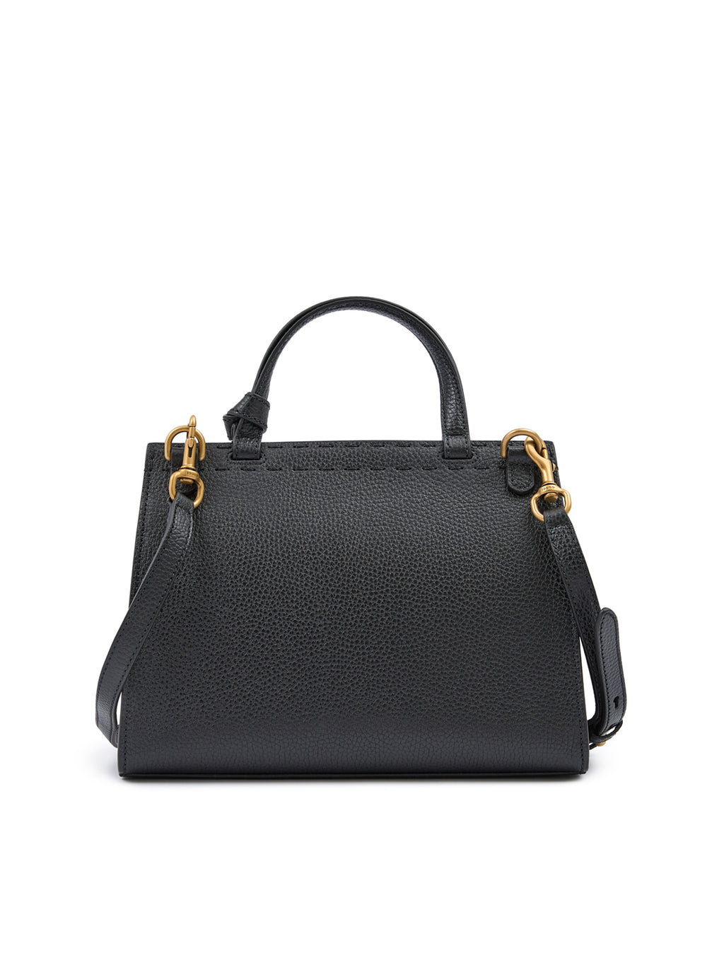 Black Leather GG Marmont Handbag