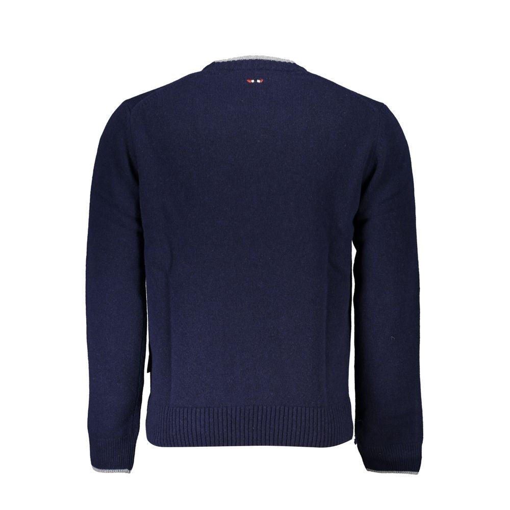 Blue Tessuto Men Sweater