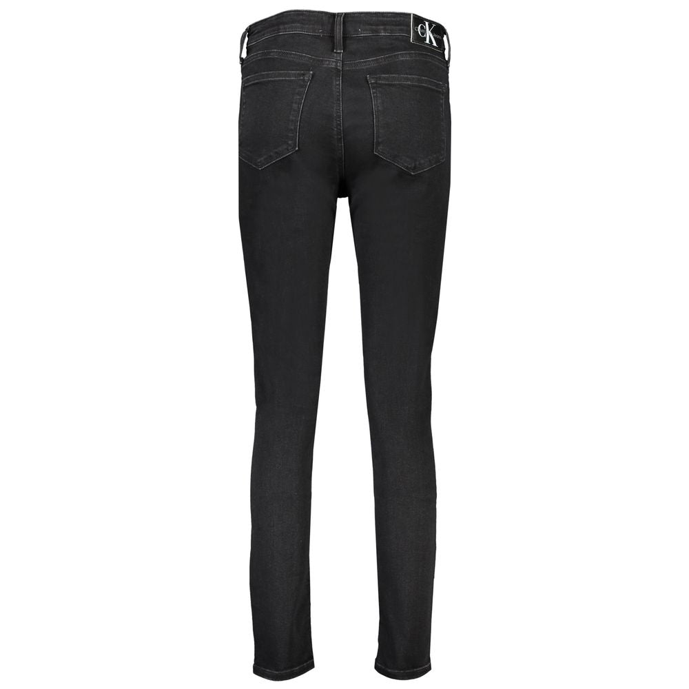 Black Cotton Women's Skinny Jean