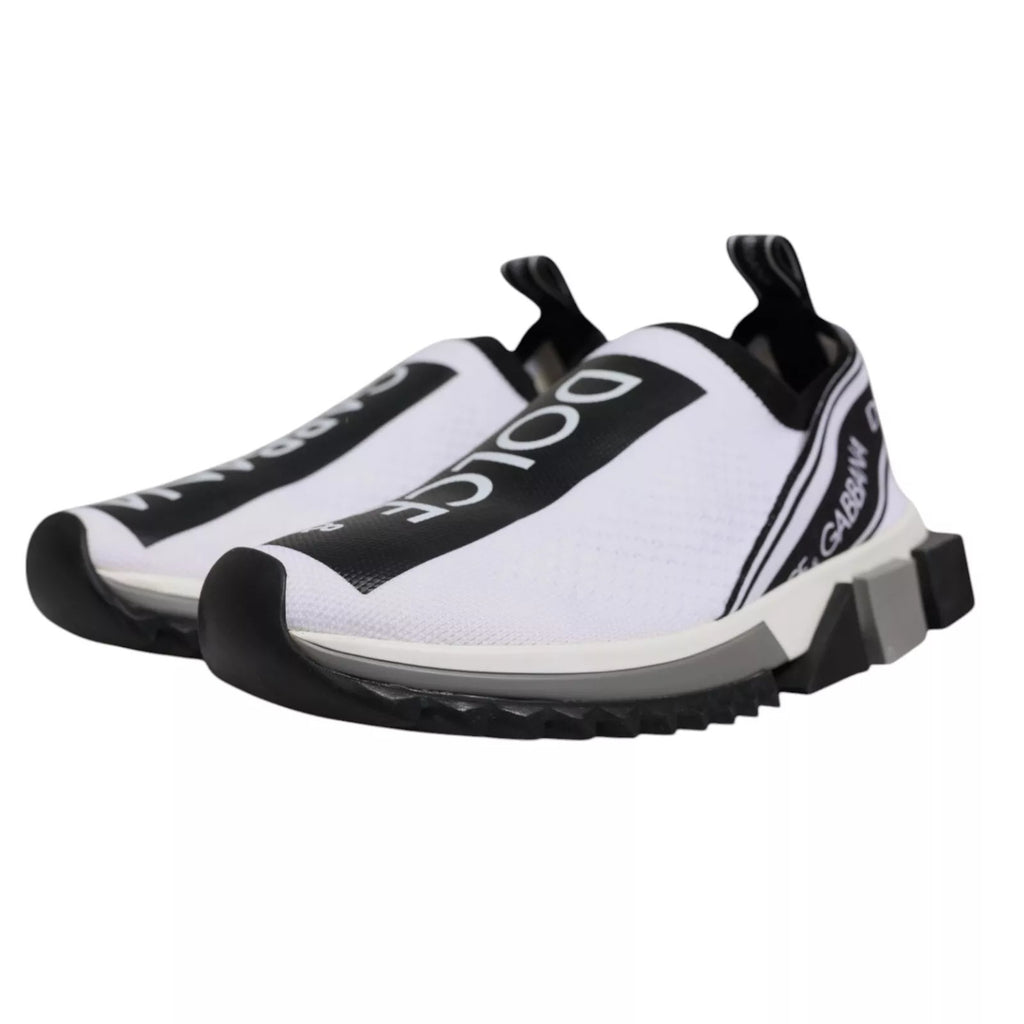 White Black Slip On Sorrento Sneakers Shoes