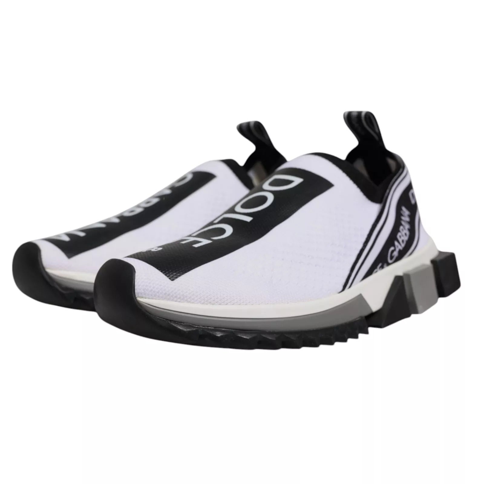 White Black Slip On Sorrento Sneakers Shoes