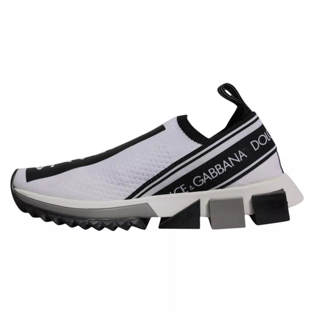 White Black Slip On Sorrento Sneakers Shoes
