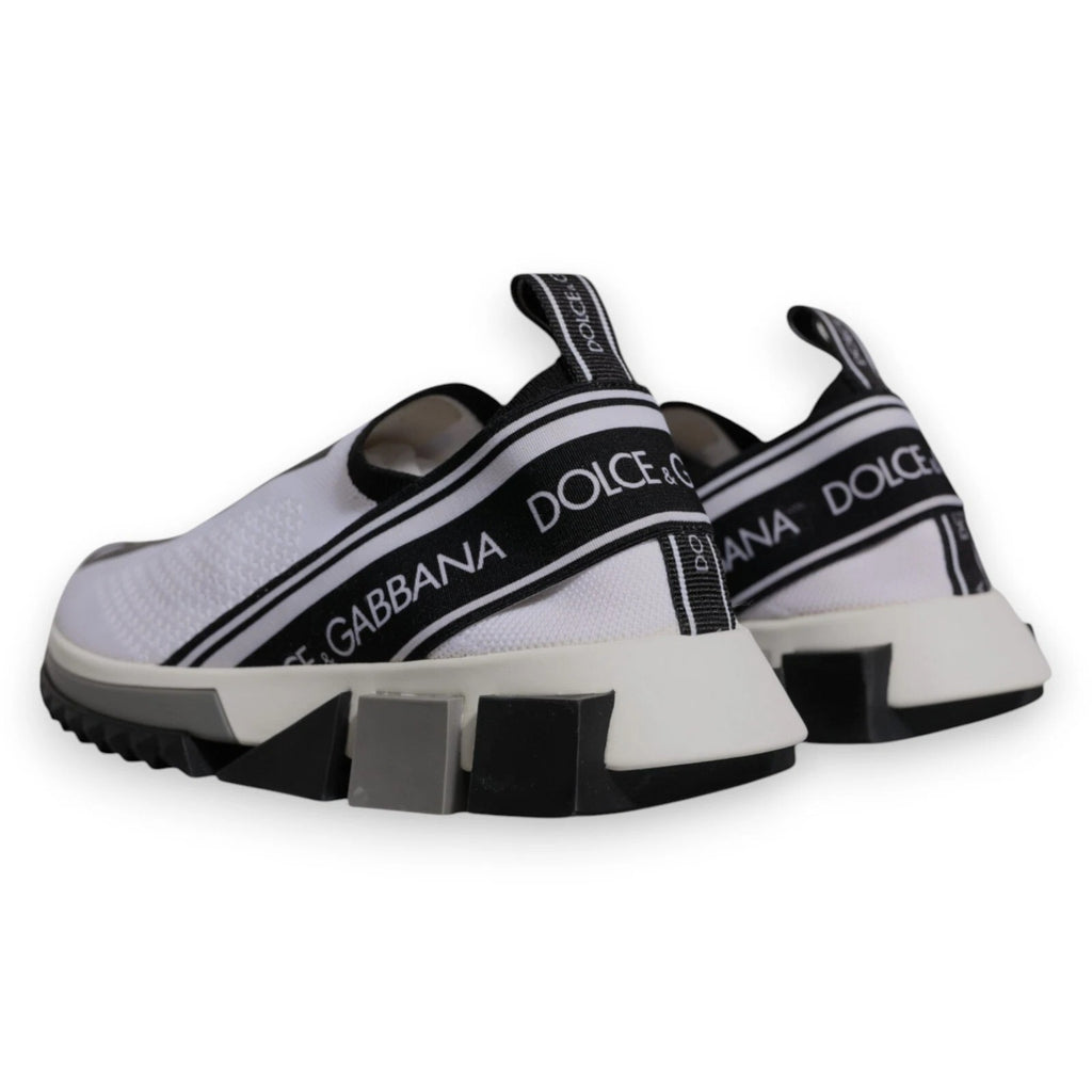 White Black Slip On Sorrento Sneakers Shoes