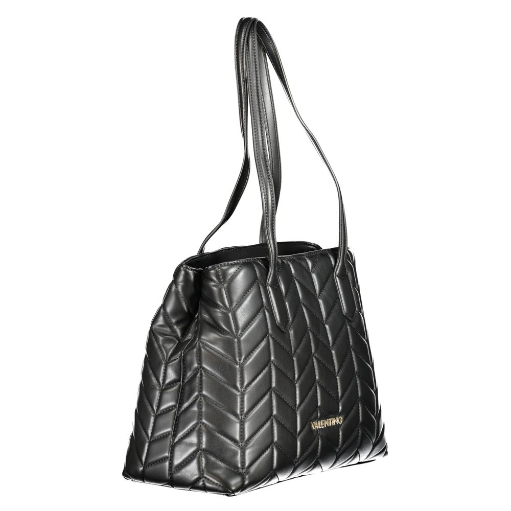 Black Polyurethane Women's Handbag