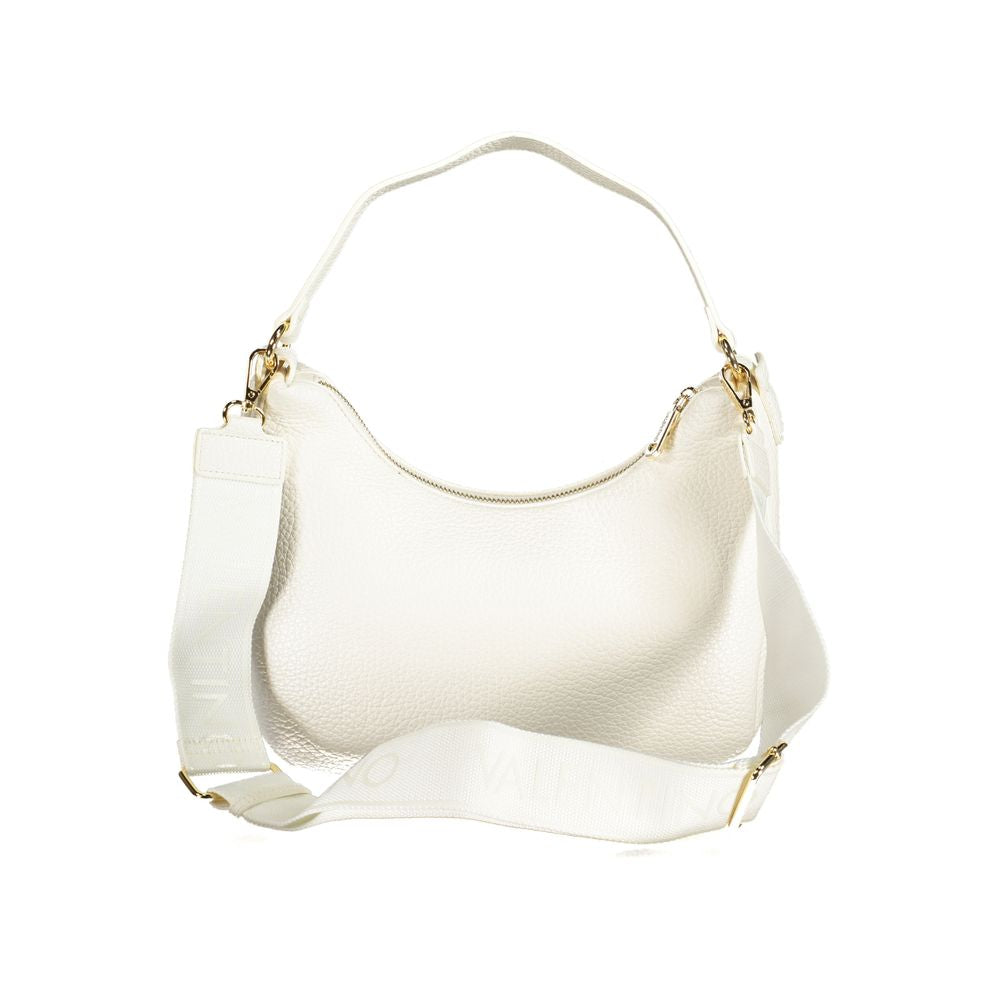 Bianco Polyurethane Women Handbag