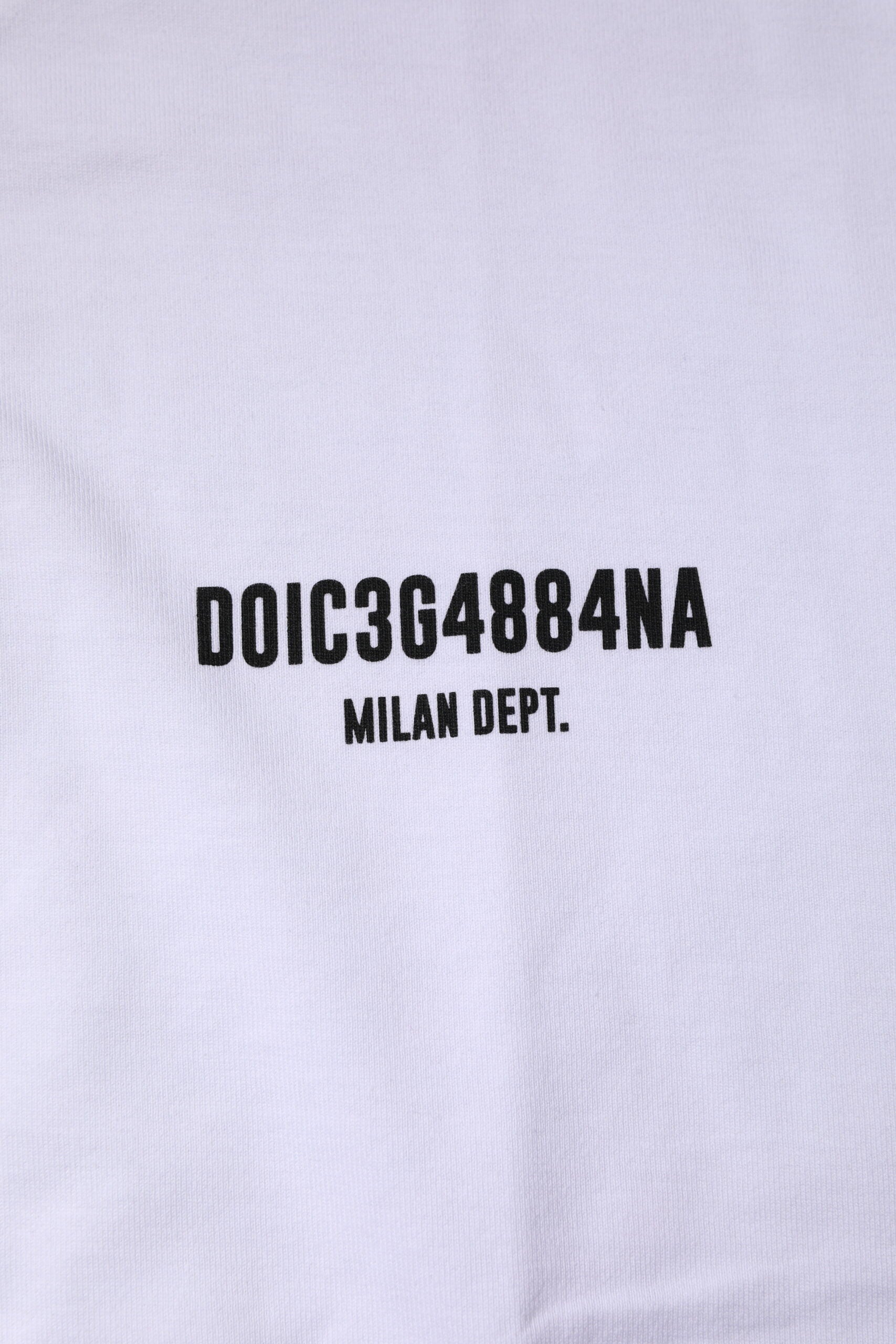 White Cotton Logo Print Crew Neck T-shirt