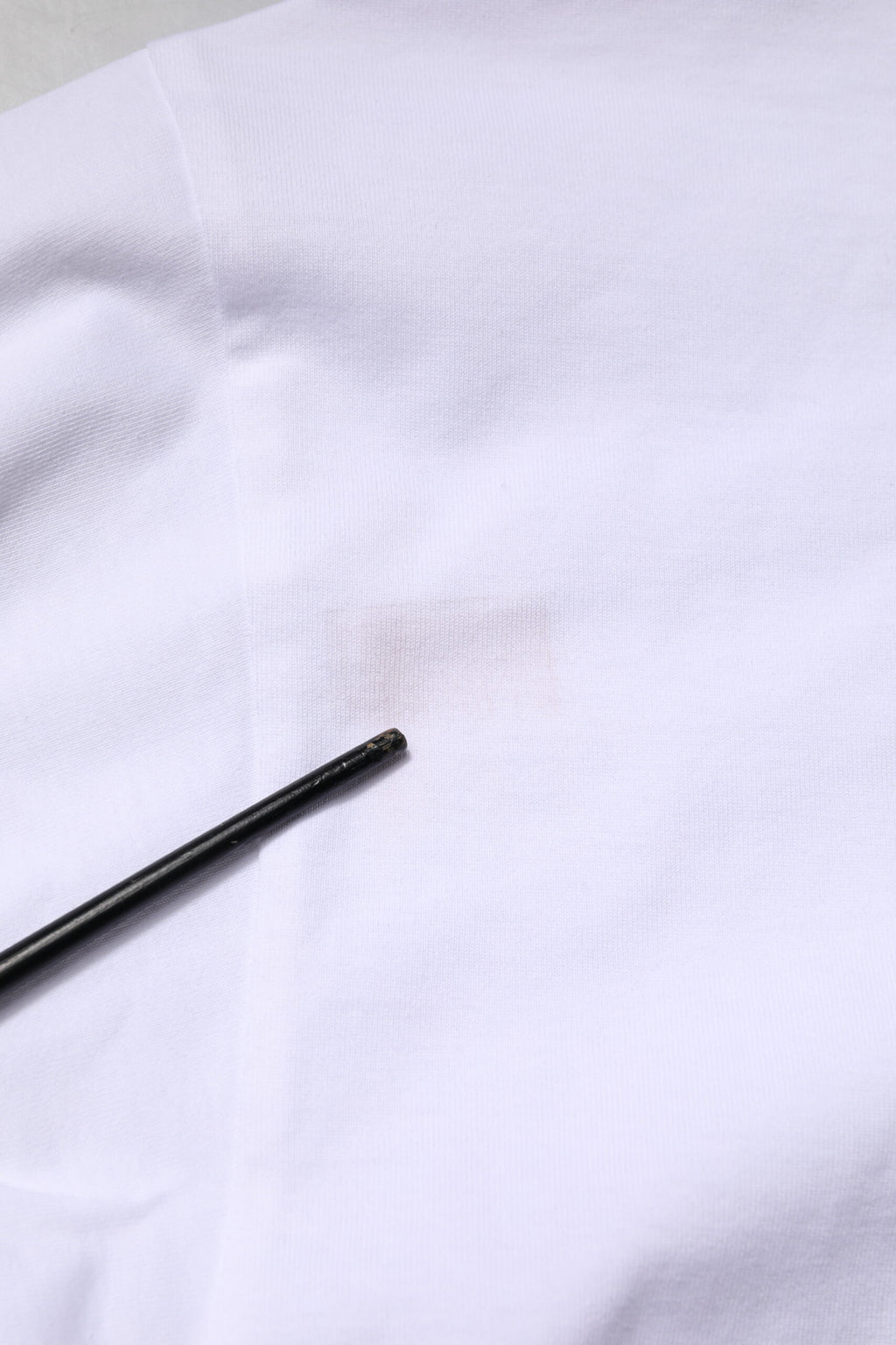 White Cotton Logo Print Crew Neck T-shirt