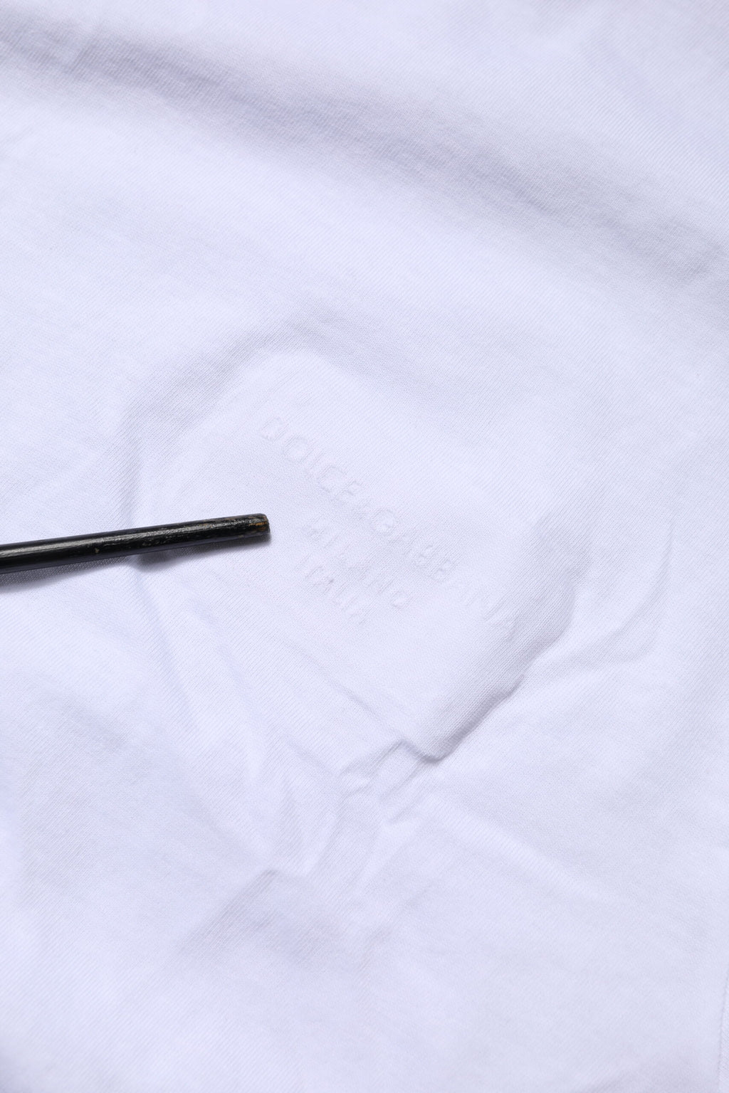 White Cotton Logo Patch Crew Neck T-shirt