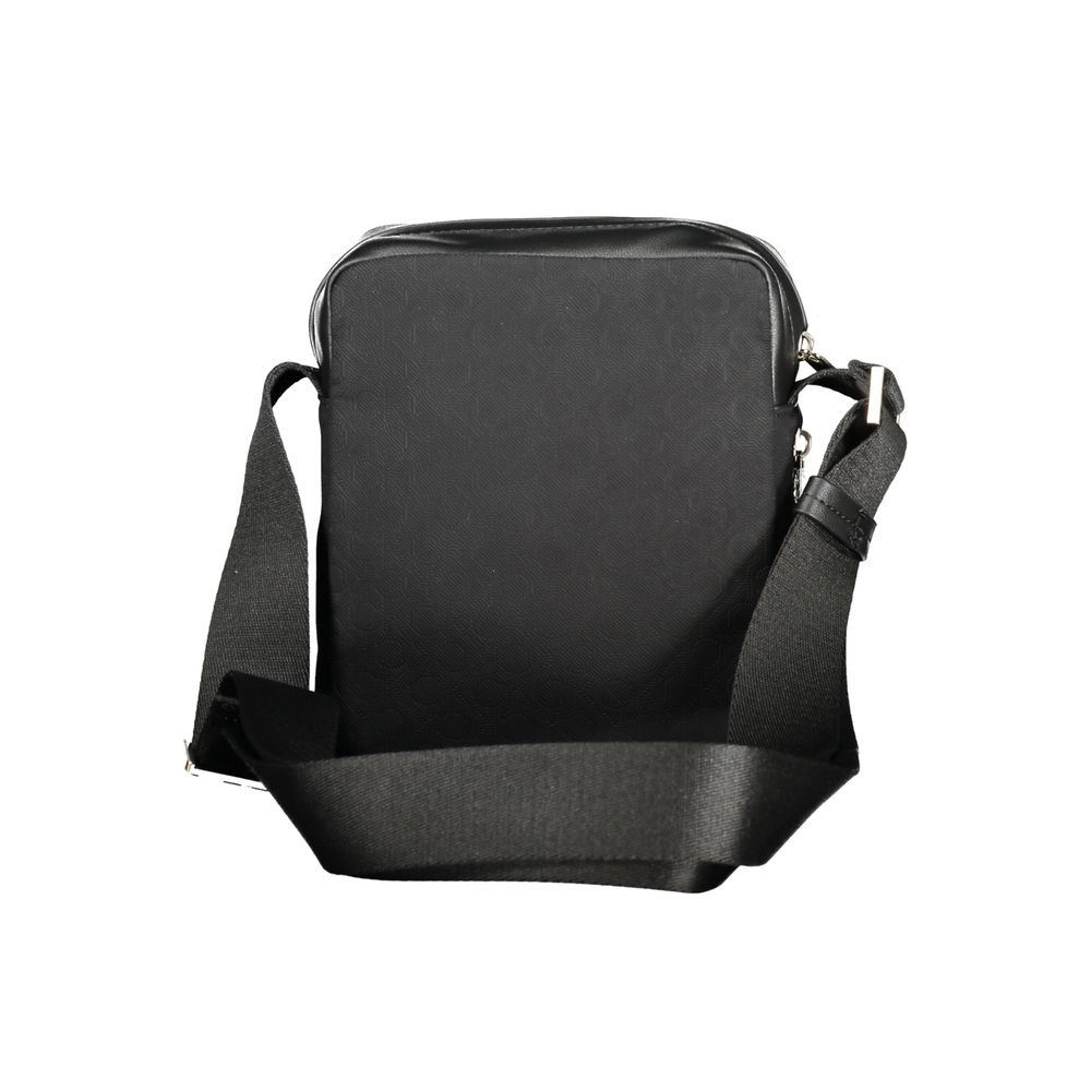 Black Polyester Men Shoulder Bag