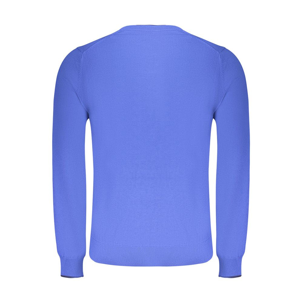 Blue Cotton Men's Sweater