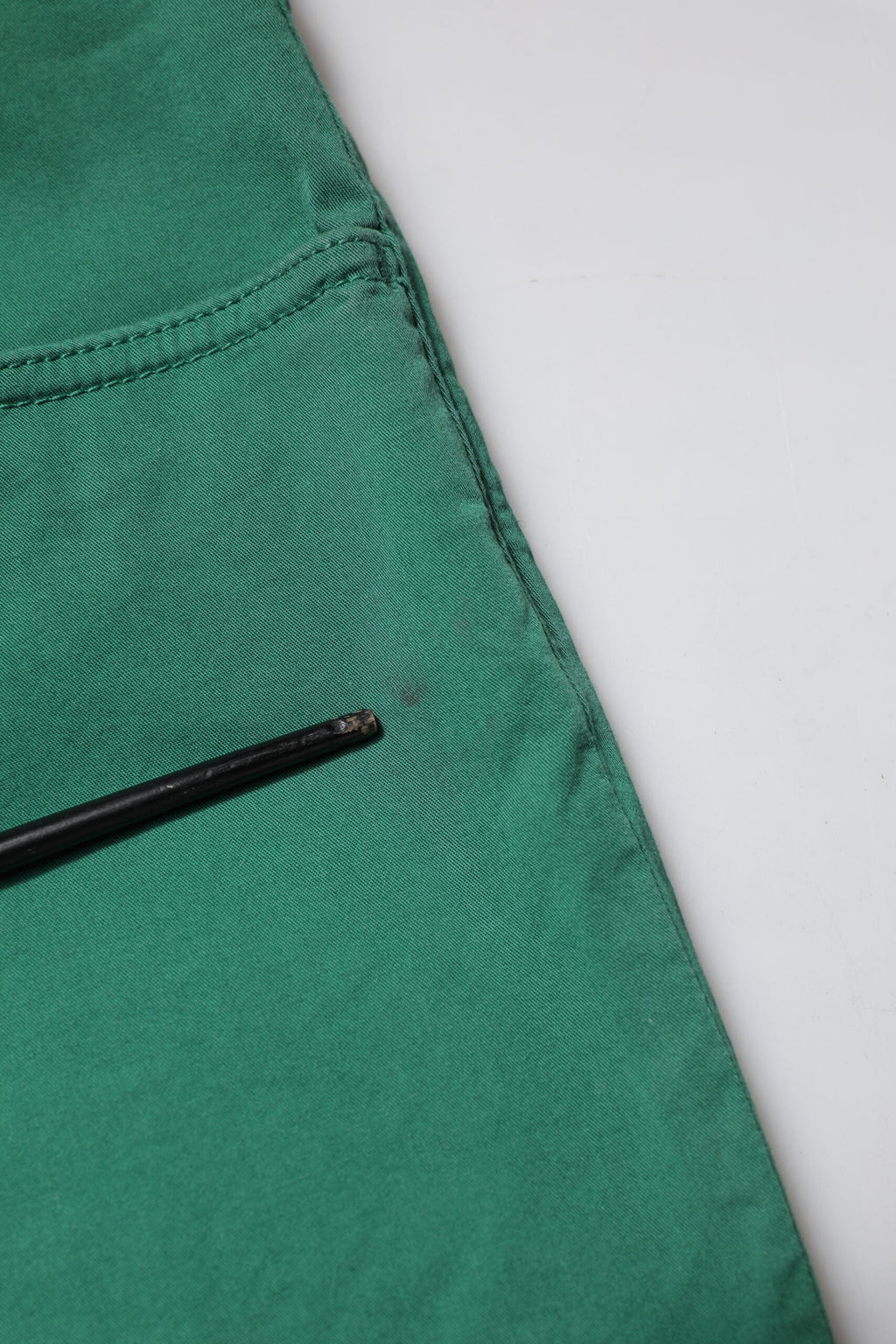 Green Cotton Stretch Skinny Men Denim Jeans