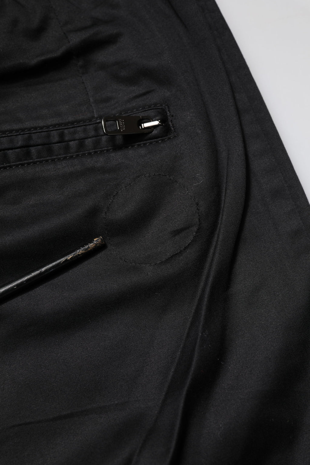 Black Cotton Mid Waist Jogger Pants