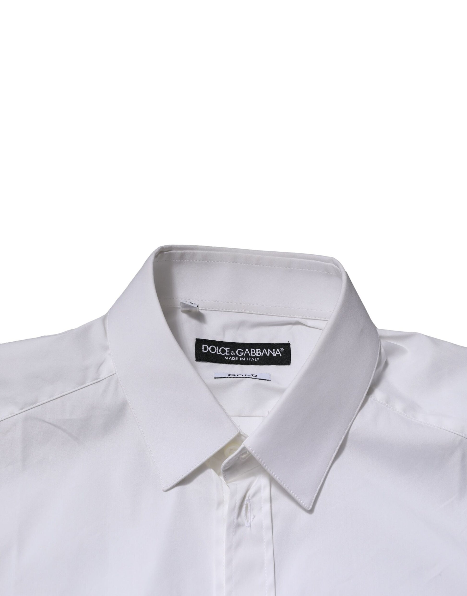 White GOLD Cotton Men Dress Formal Shirt