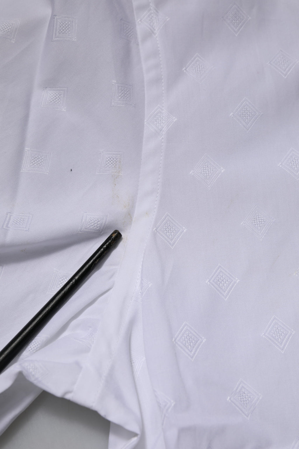 White Bib Cotton Poplin GOLD Formal Shirt