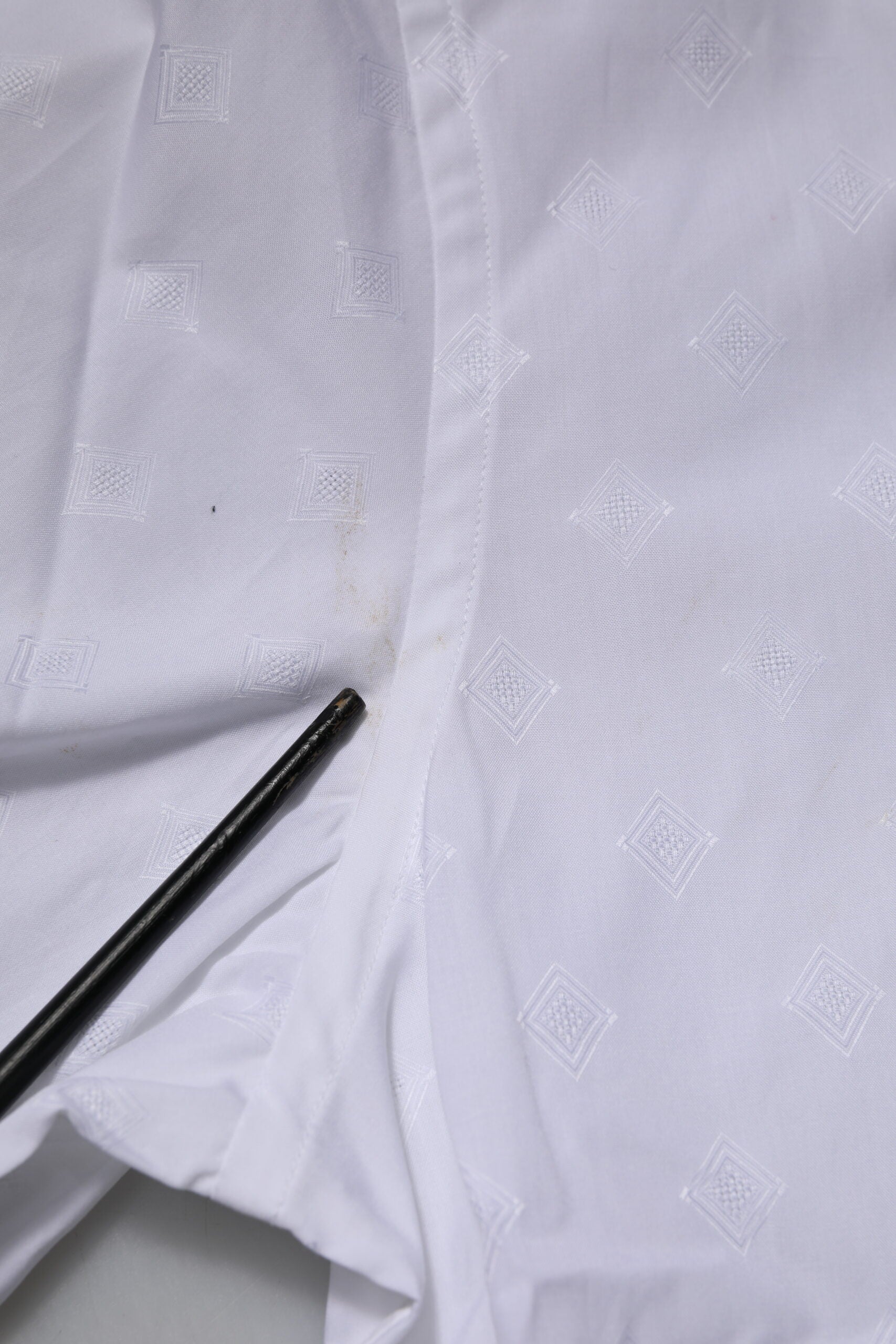 White Bib Cotton Poplin GOLD Formal Shirt