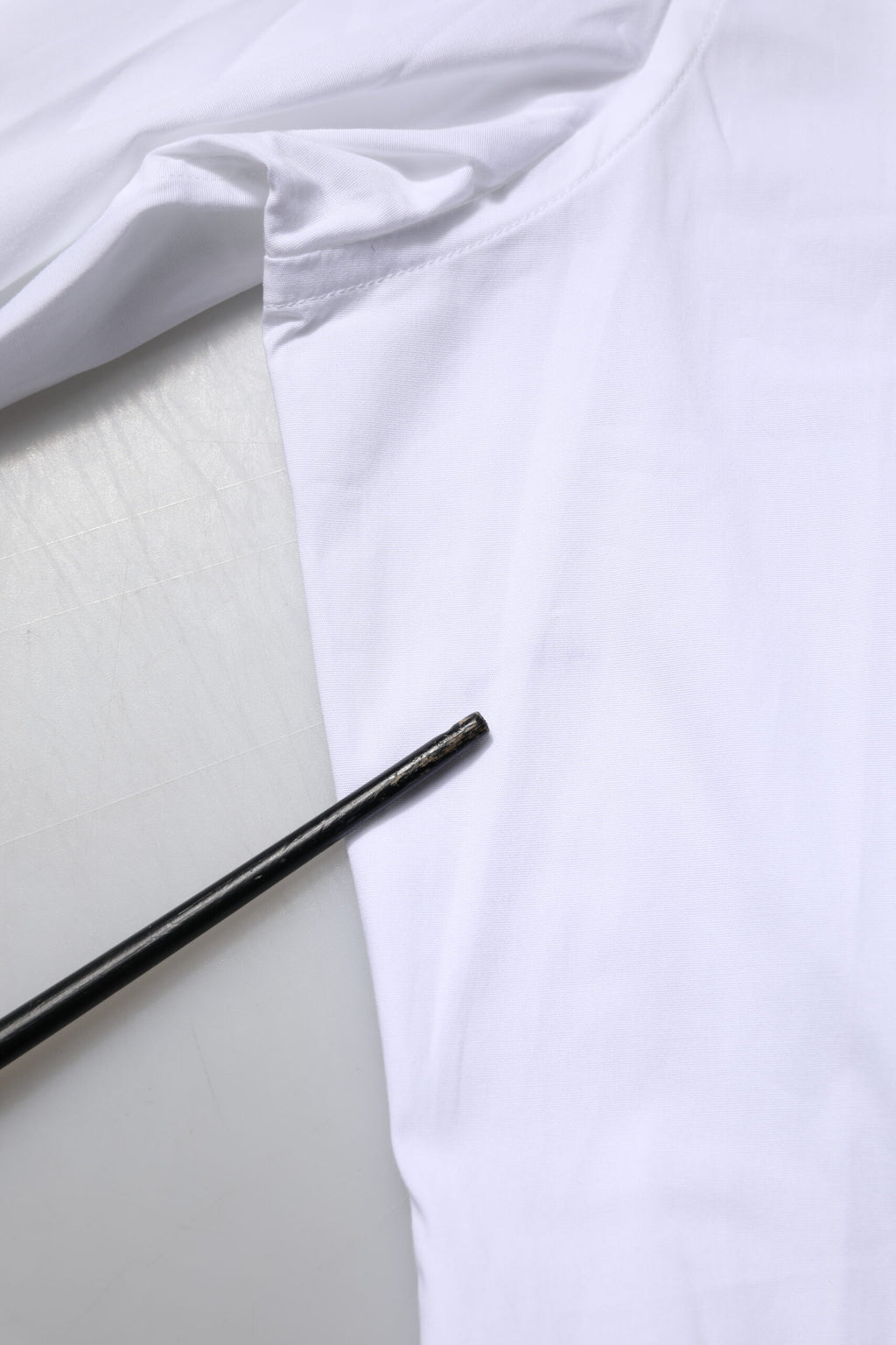 White Cotton Long Sleeves GOLD Formal Shirt