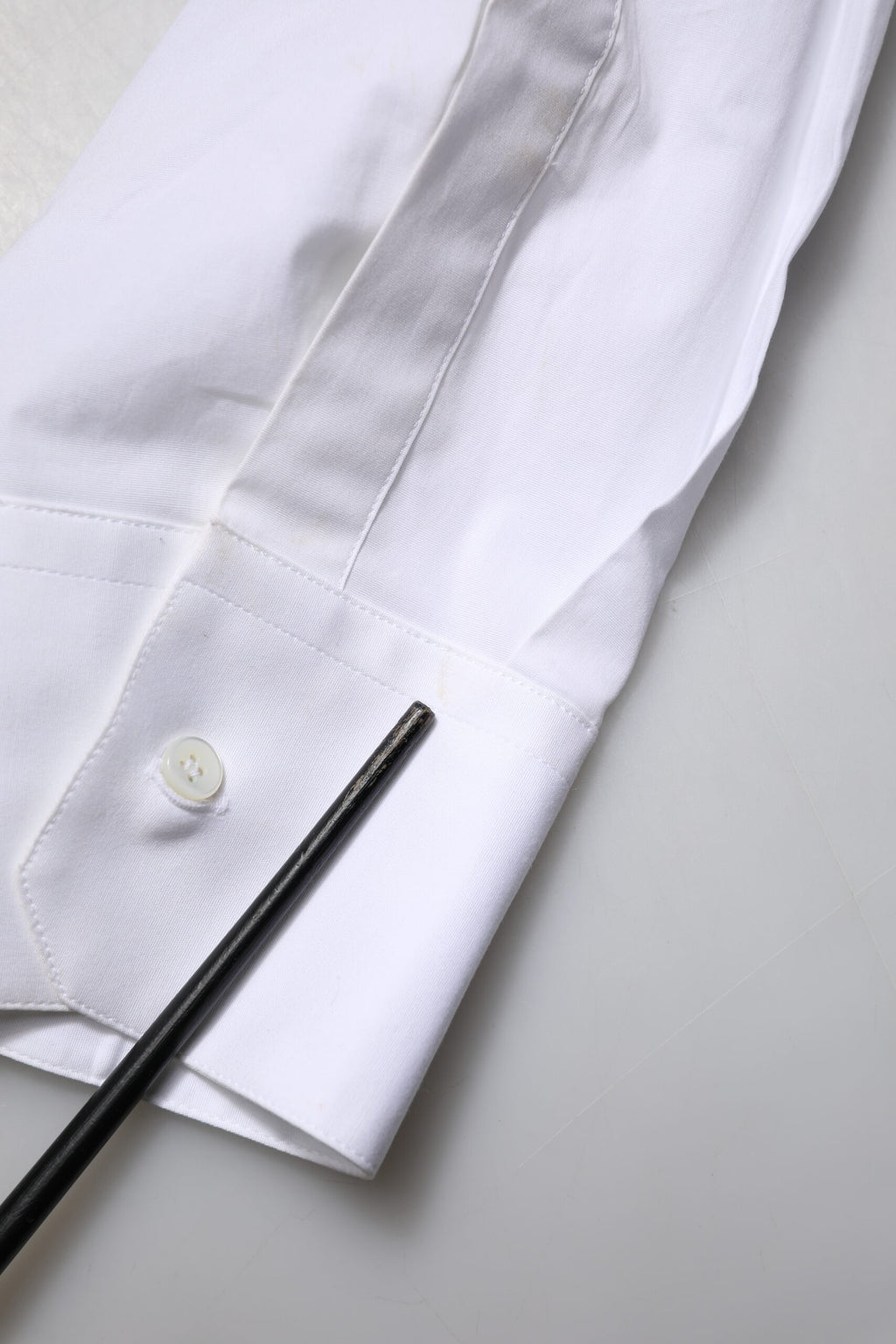 White Cotton Long Sleeves GOLD Formal Shirt