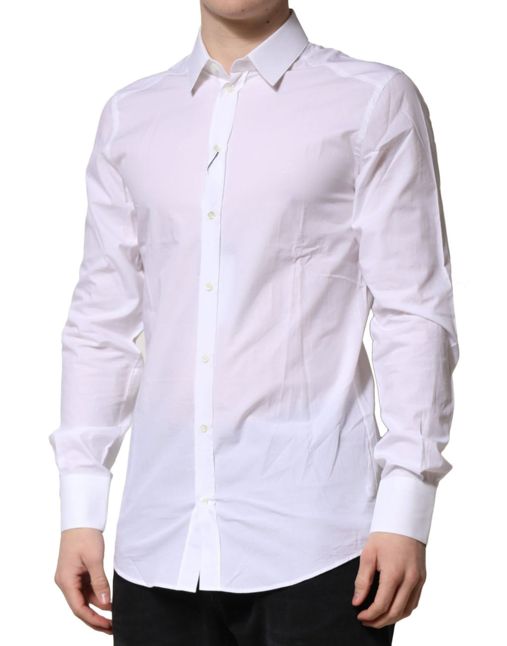 White GOLD Long Sleeves Dress Formal Shirt