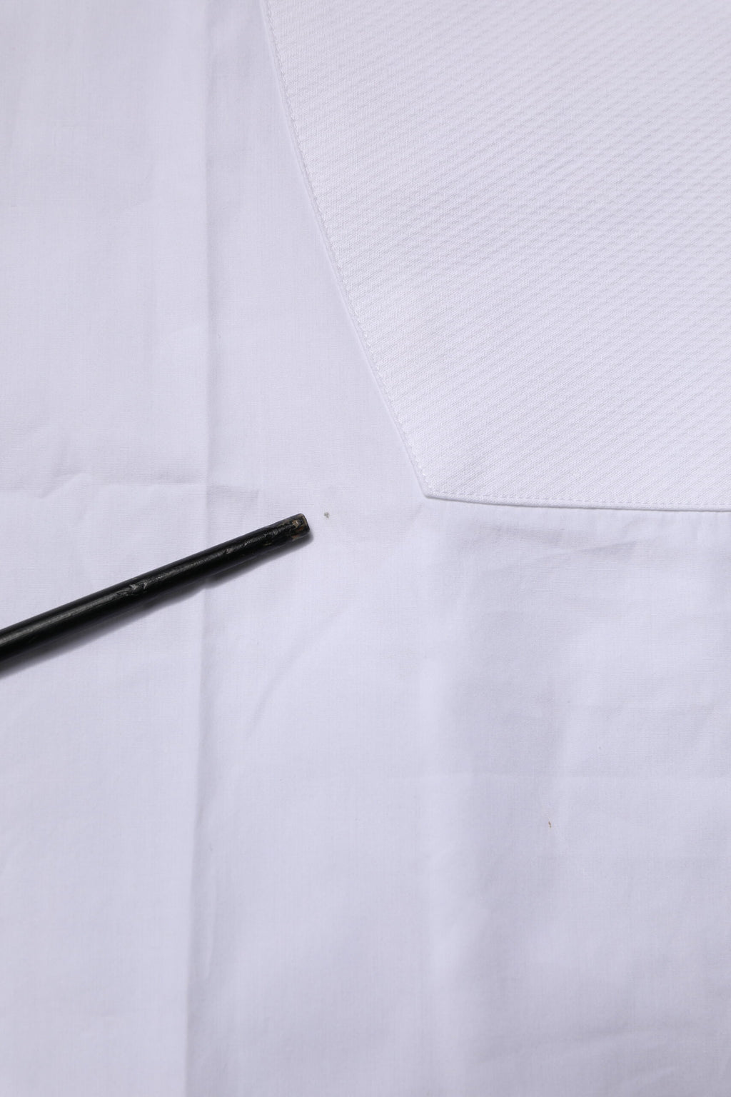 White Bib Cotton Poplin GOLD Formal Shirt