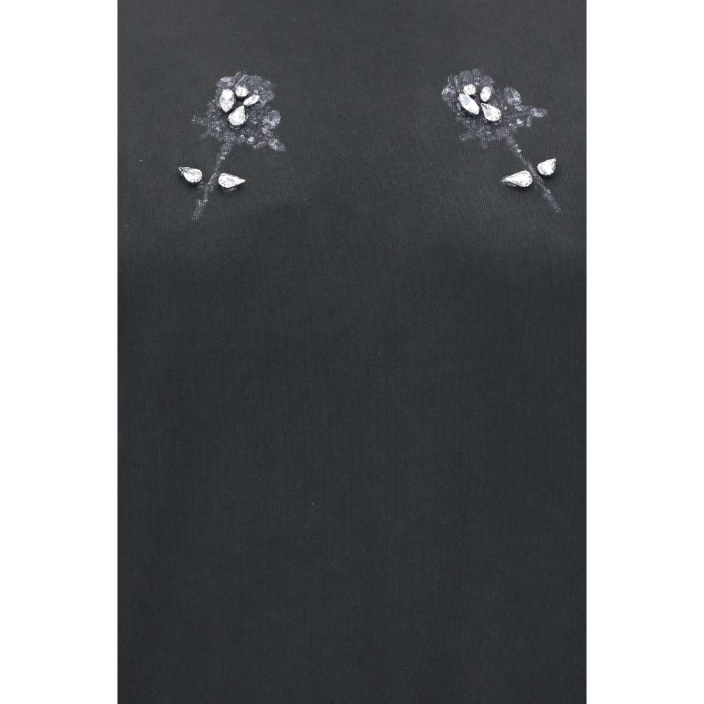 Black Cotton Sweatshirt