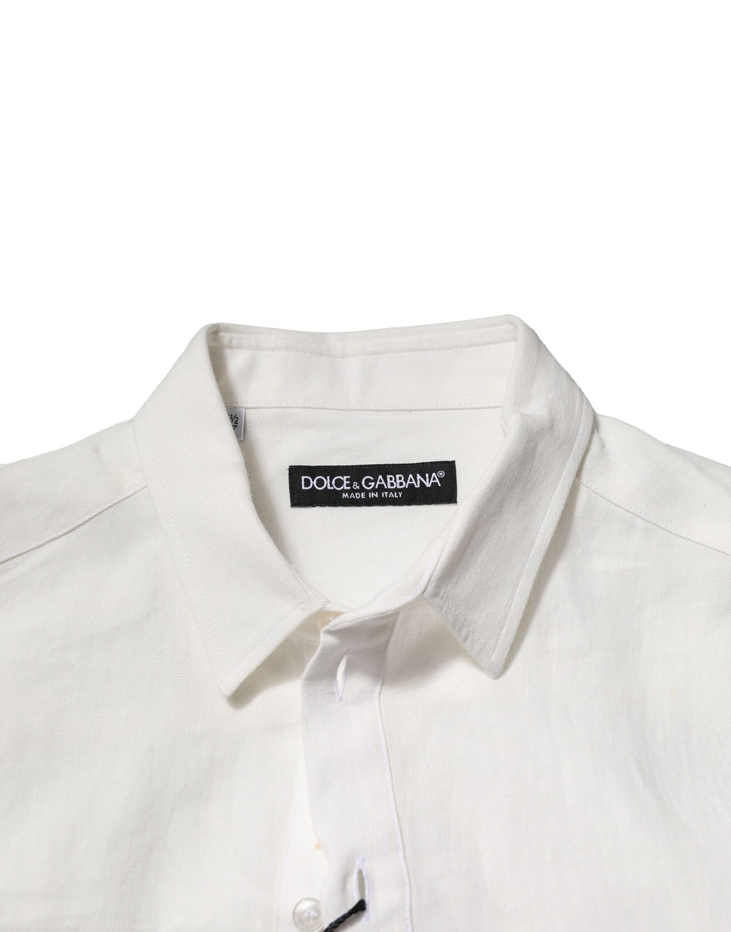 White DG Crown Embellish Dress Formal Shirt