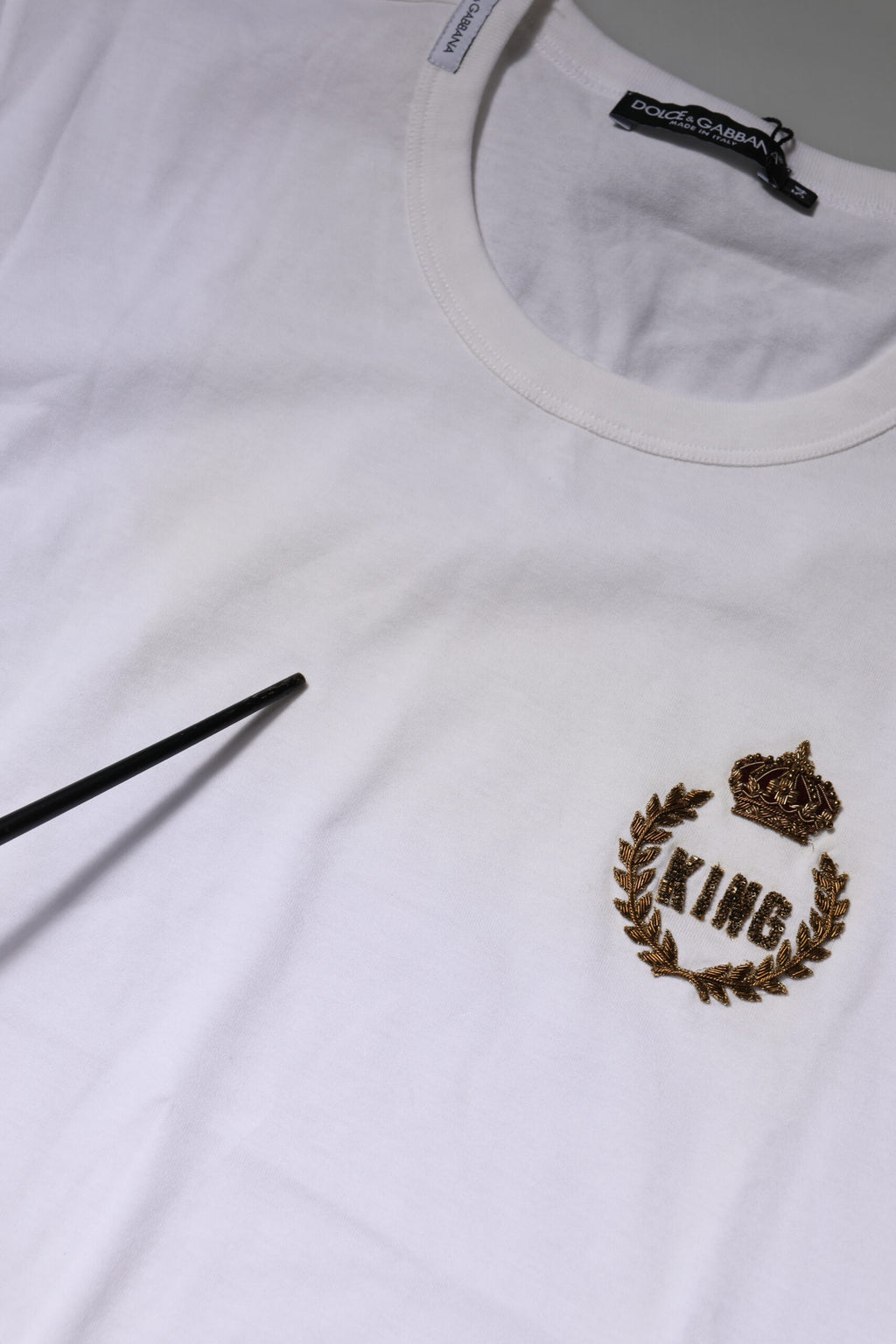 White King Crown Cotton Crew Neck T-shirt