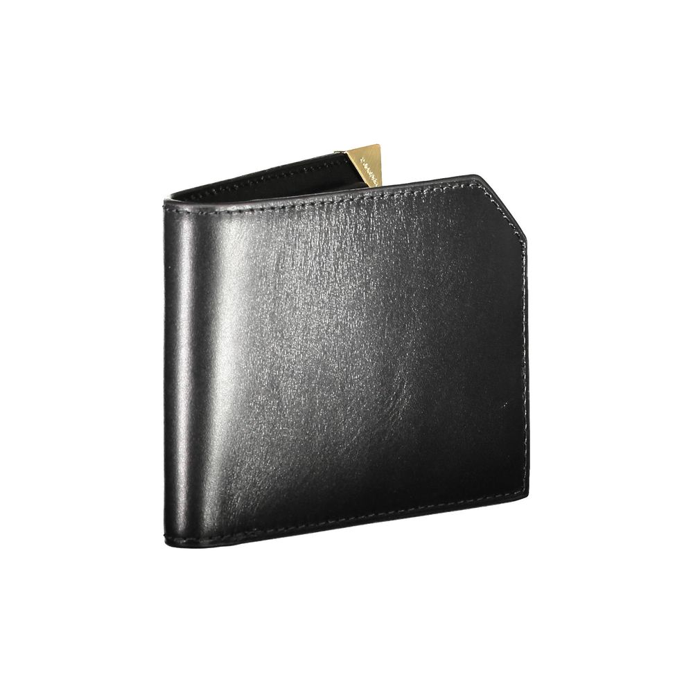 "Black Leather Men Wallet"